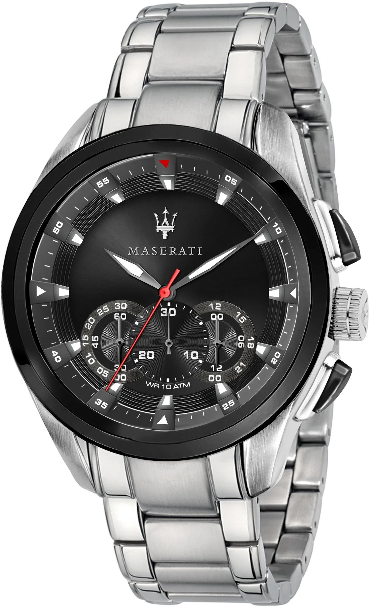TRAGUARDO Black / Stainless Steel Black Dial