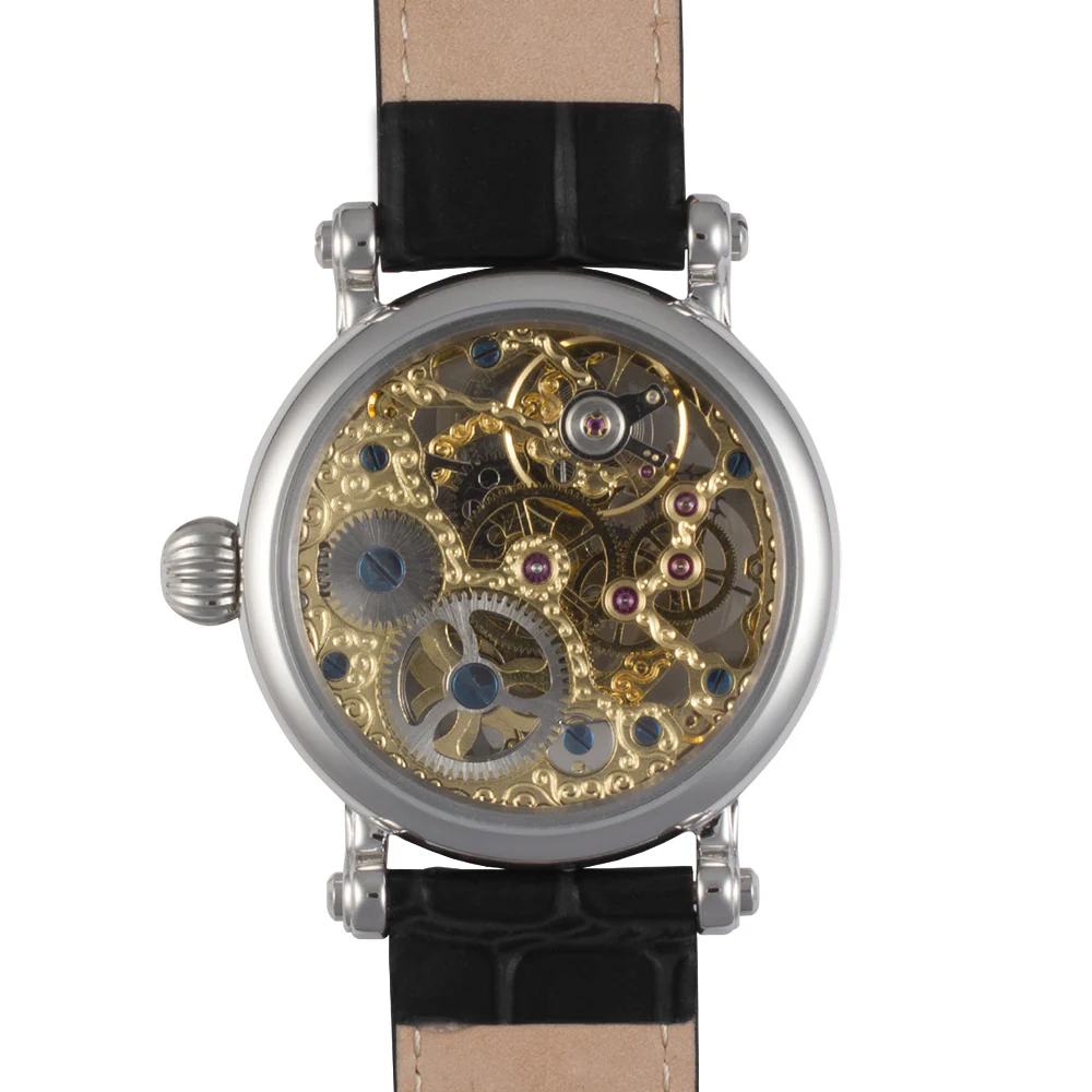 Traveller Series black leather/two tone | White Dial - Image 2