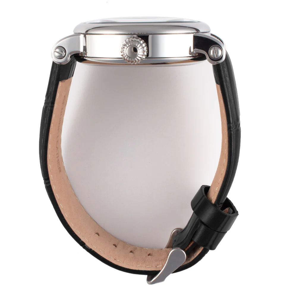 Traveller Series black leather/two tone | White Dial - Image 3