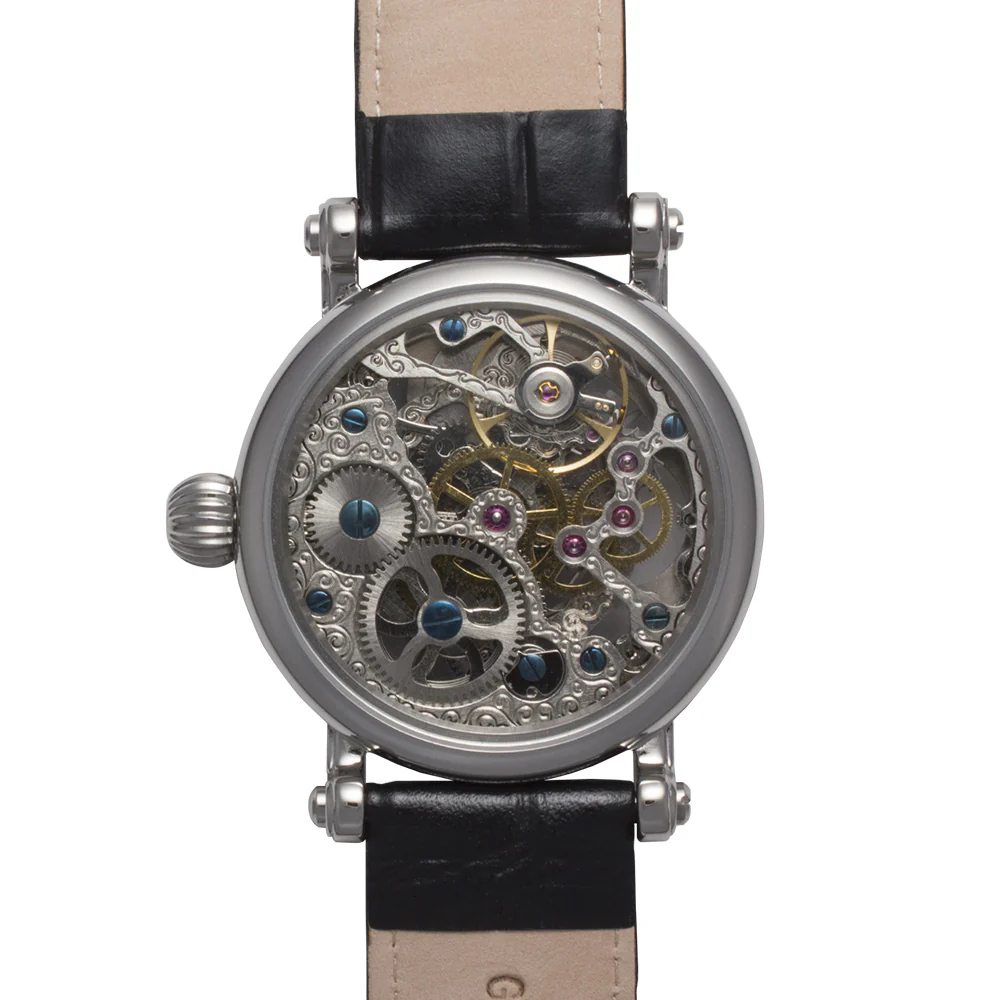 Traveller Series black leather/silver | White Dial - Image 2