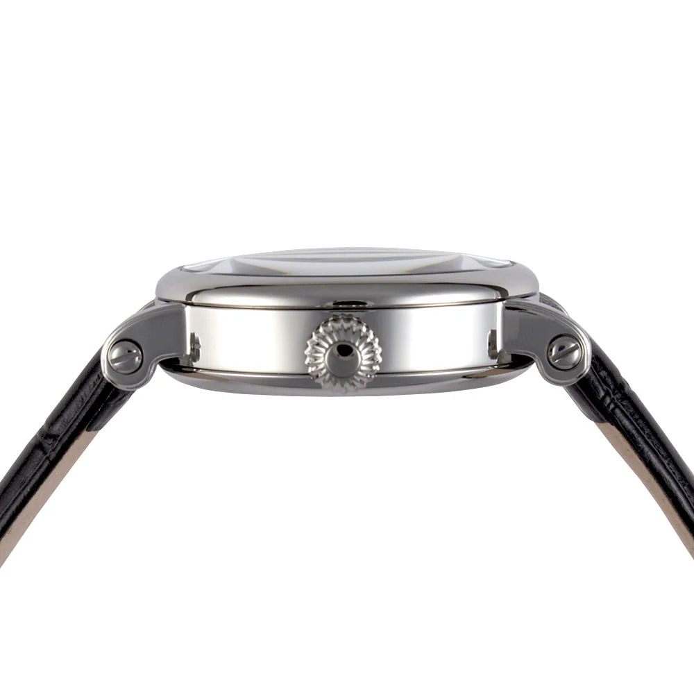 Traveller Series black leather/silver | White Dial - Image 3