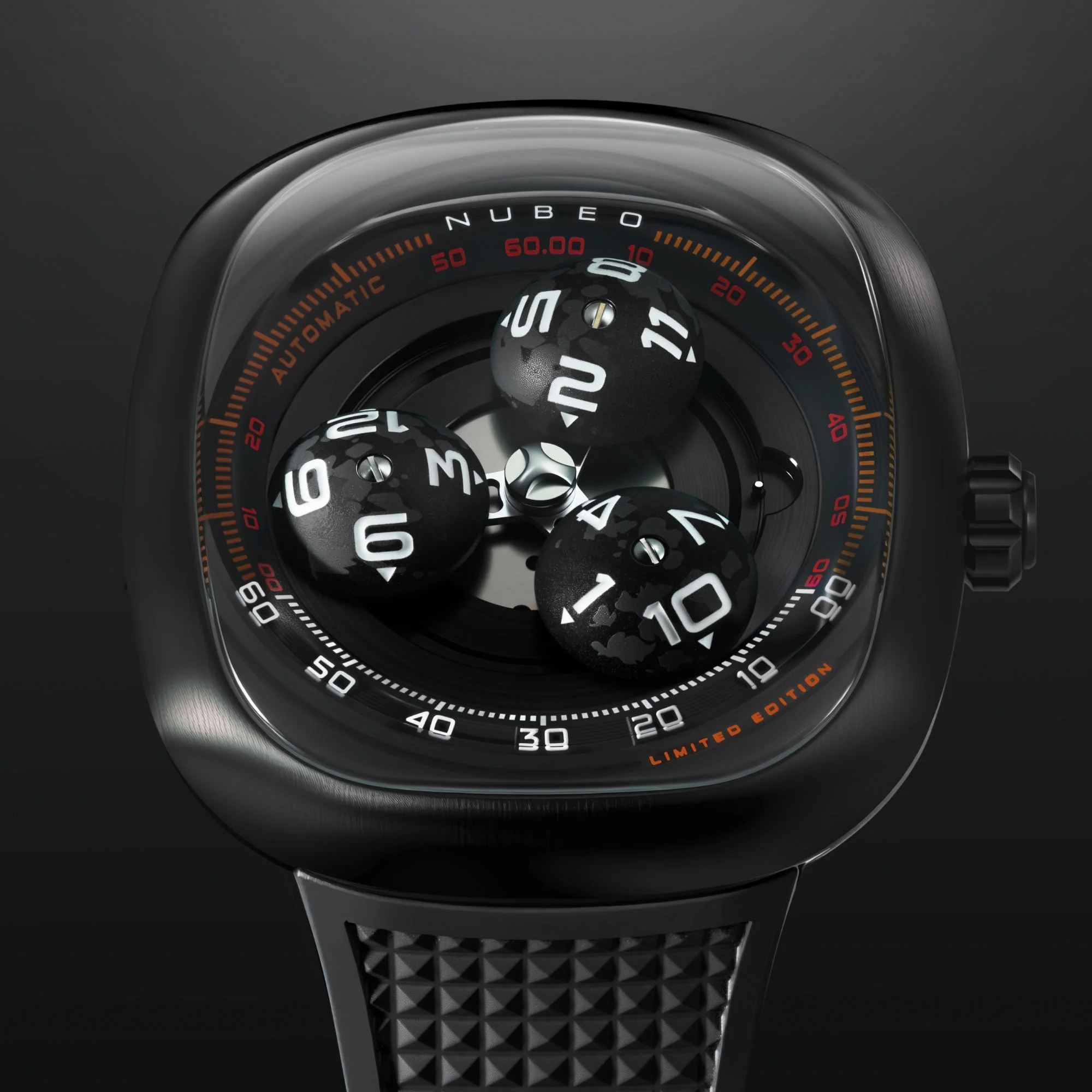 Tri-star Orbit Automatic Limited Edition Black / Rubber Black Dial - Image 2