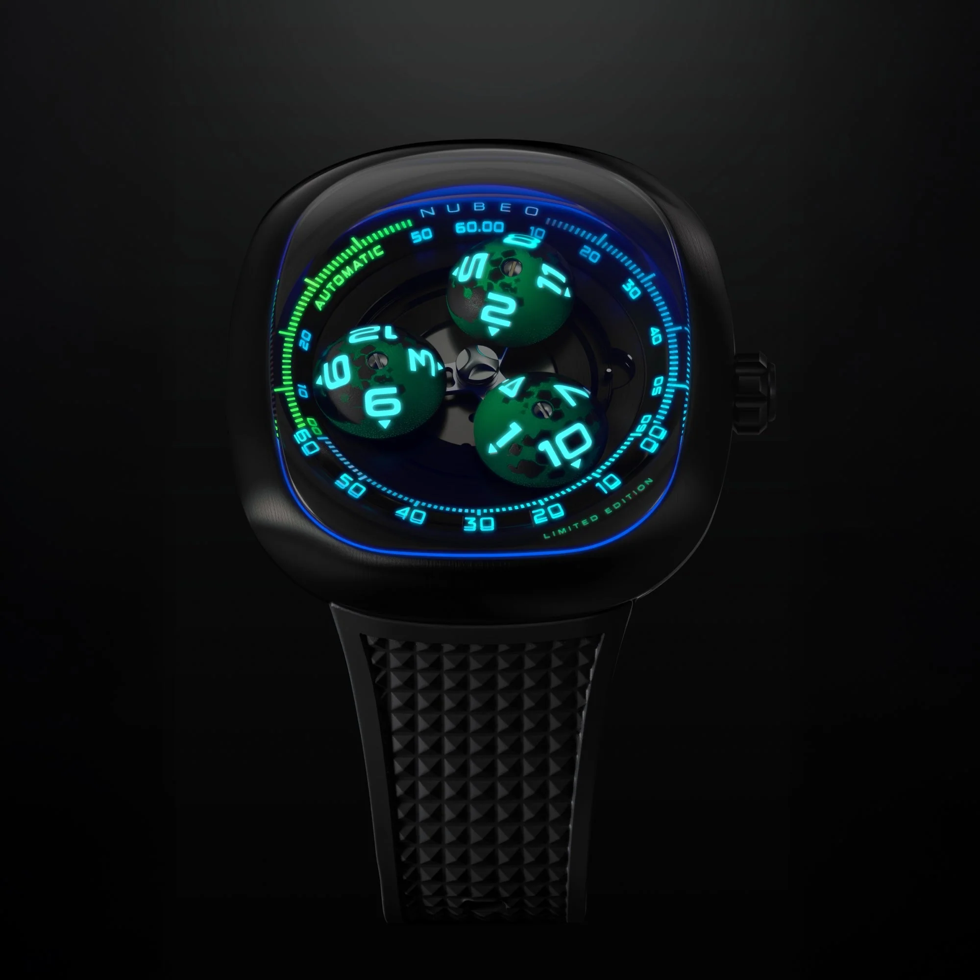 Tri-star Orbit Automatic Limited Edition Black / Rubber Black Dial - Image 3