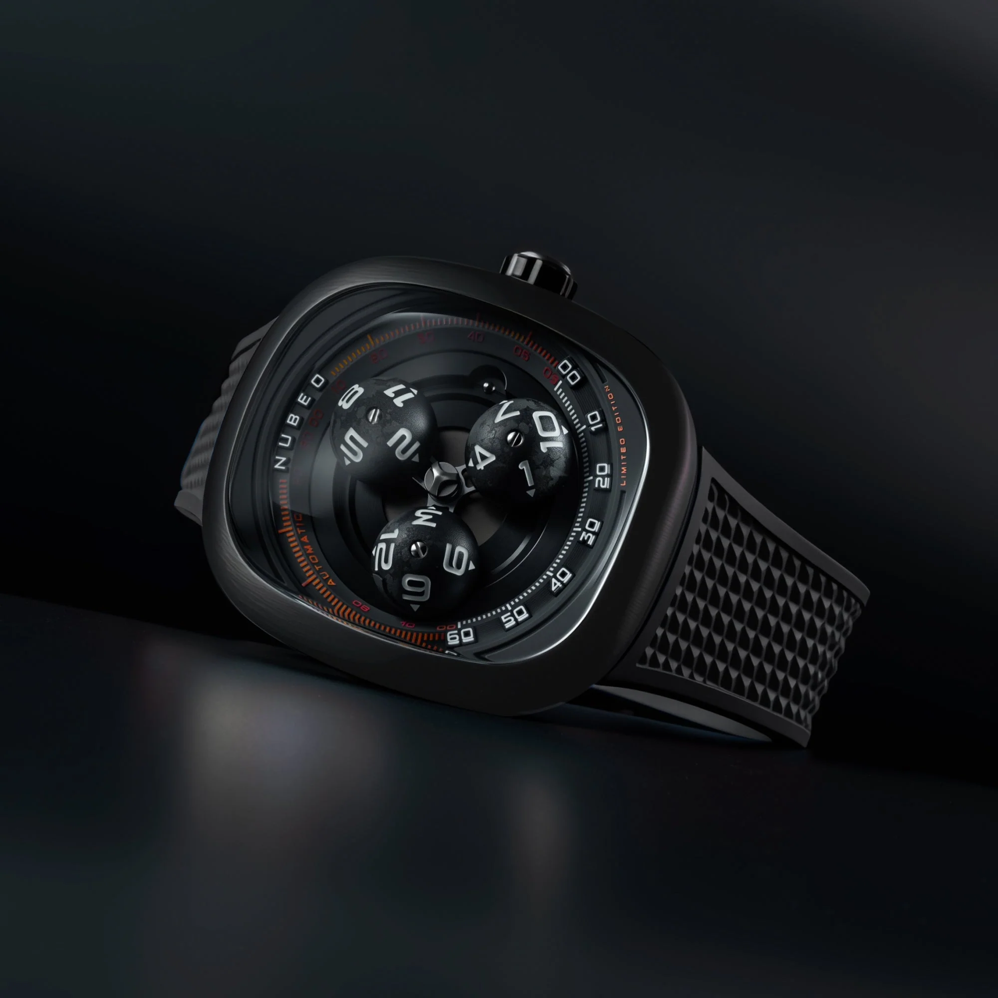 Tri-star Orbit Automatic Limited Edition Black / Rubber Black Dial - Image 4