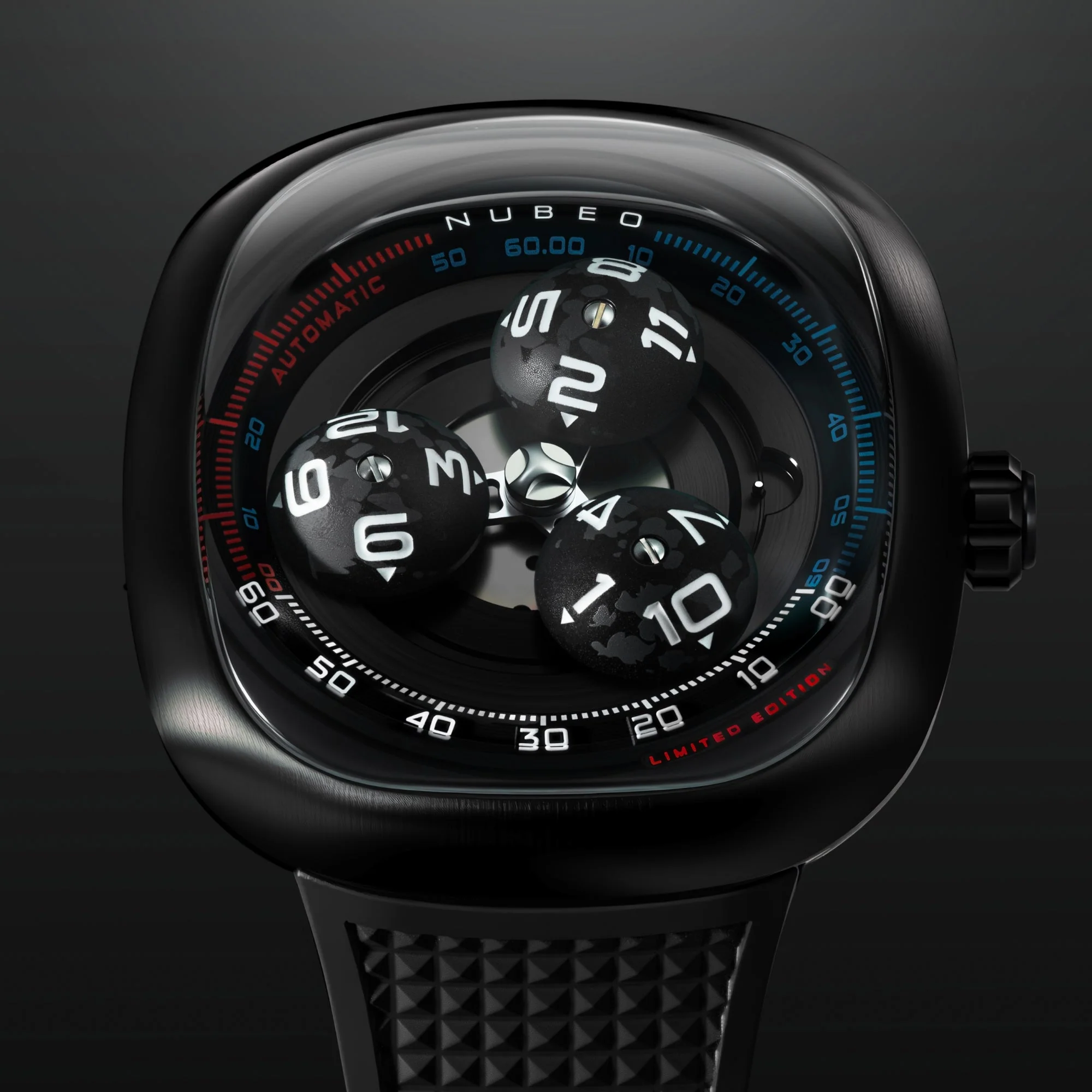 Tri-star Orbit Automatic Limited Edition Black / Rubber | Black Dial - Image 2