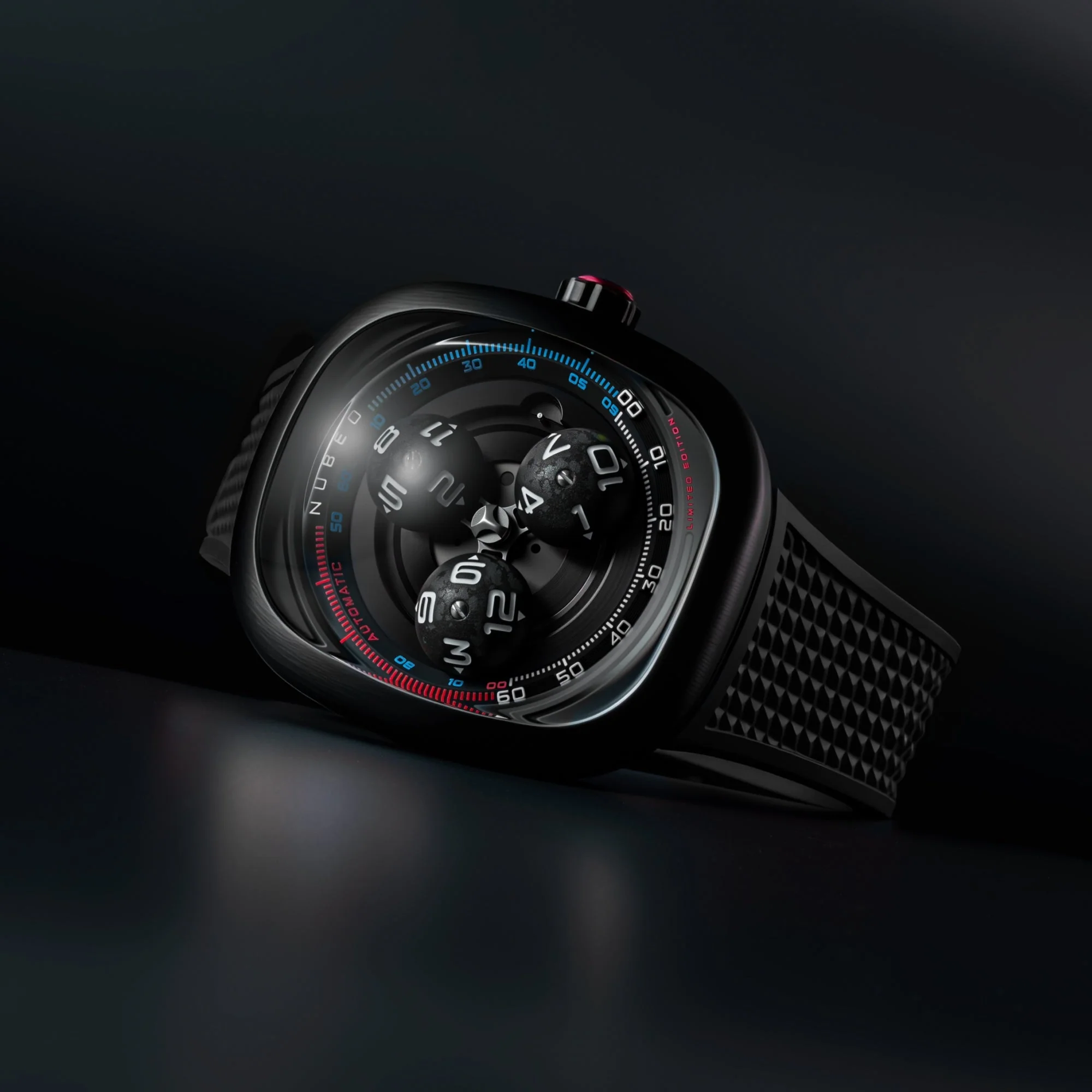 Tri-star Orbit Automatic Limited Edition Black / Rubber | Black Dial - Image 4