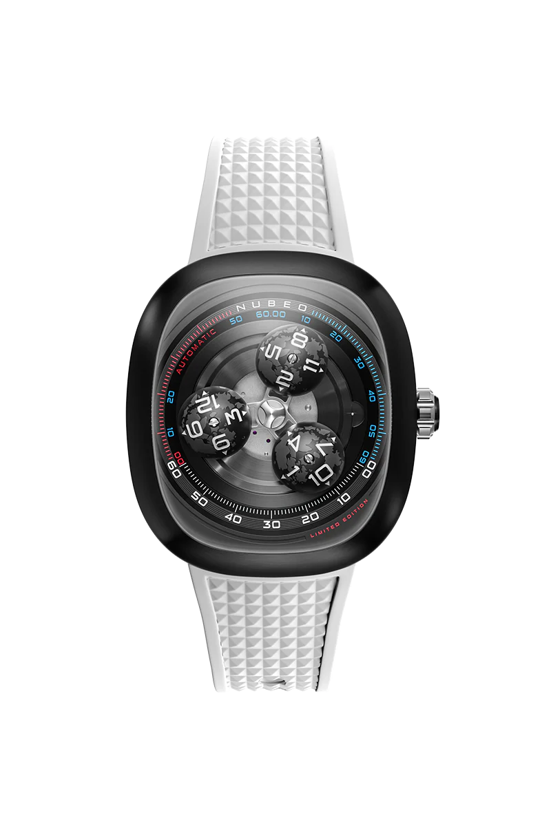 Tri-star Orbit Automatic Limited Edition Black / Rubber Strap Black Dial