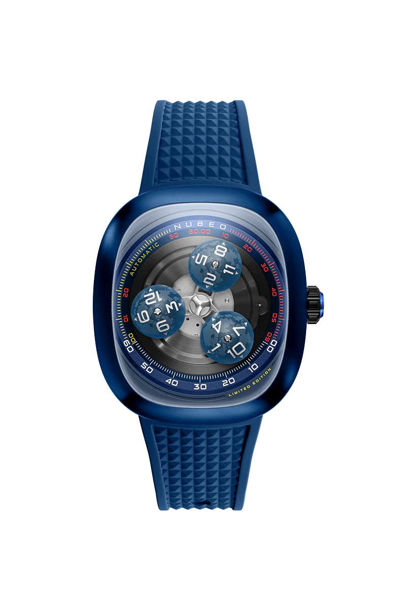 Tri-star Orbit Automatic Limited Edition Black / Rubber Strap | Black Dial