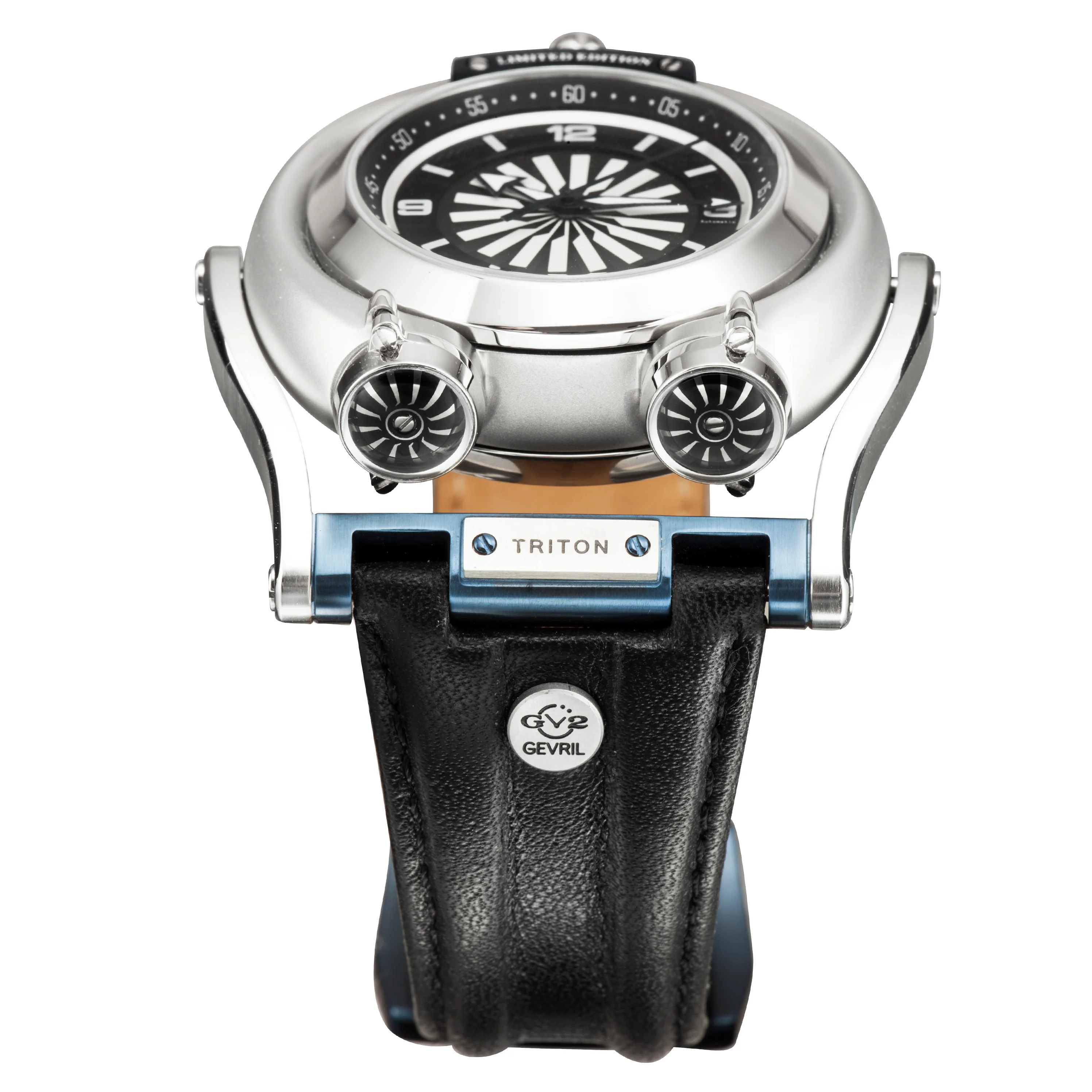 Triton Swiss Made Automatic Triton Swinging lugs Watch | Black Dial - Image 3