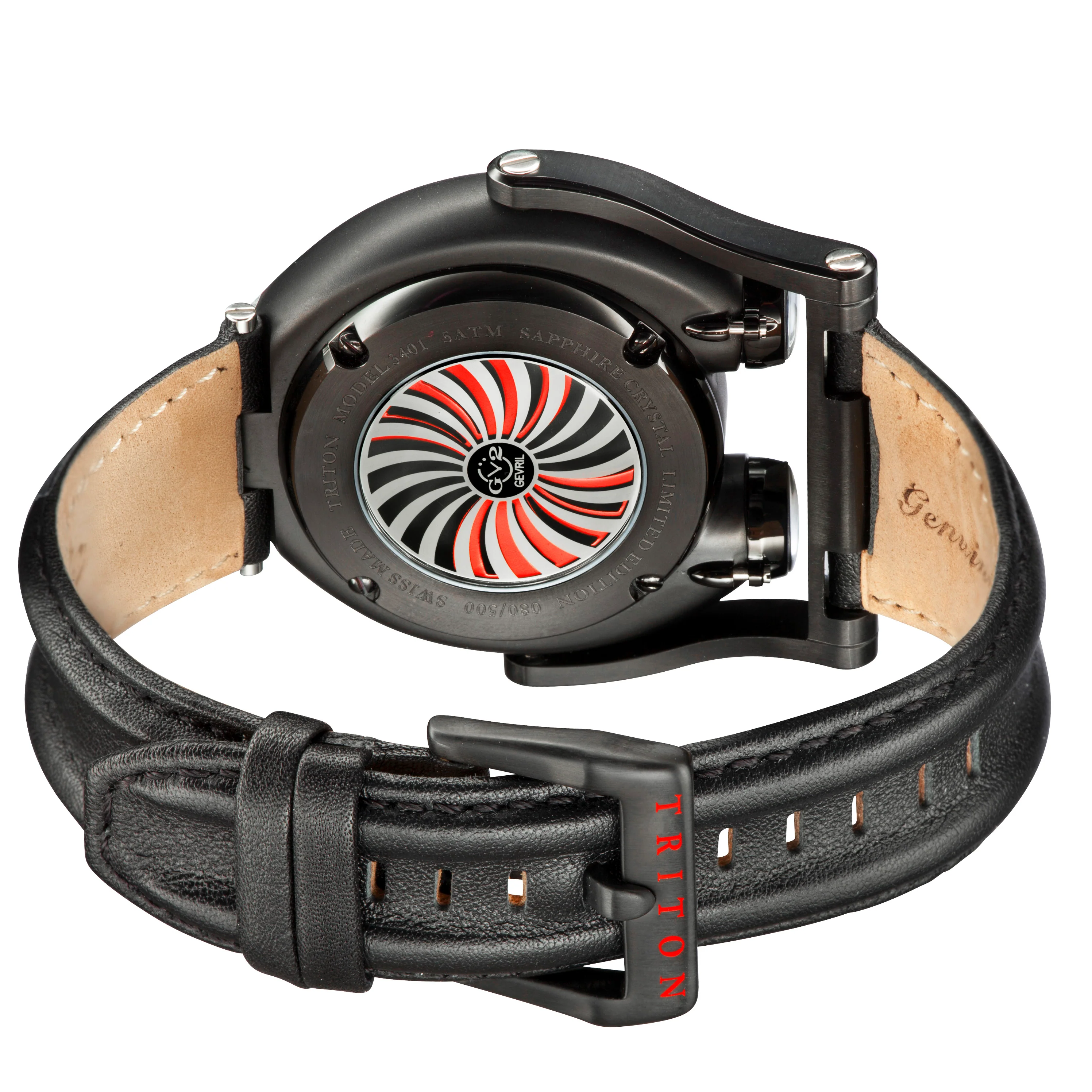 Triton Swiss Made Triton Swinging Lugs Watch | Black Dial - Image 3