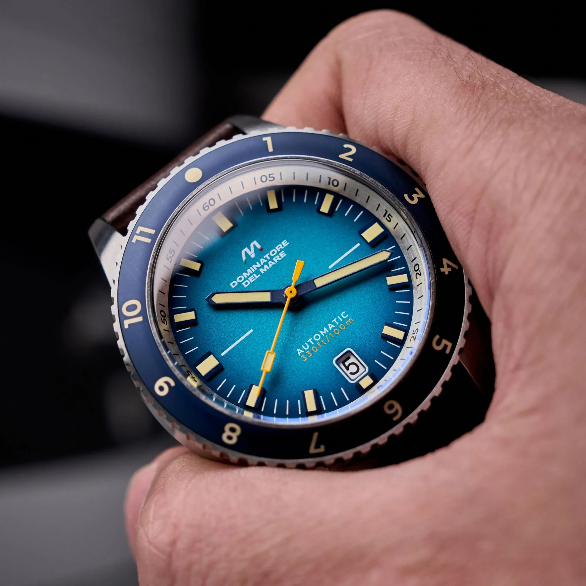 Tropea Automatic Blue / Brown Leather | Blue Dial - Image 2