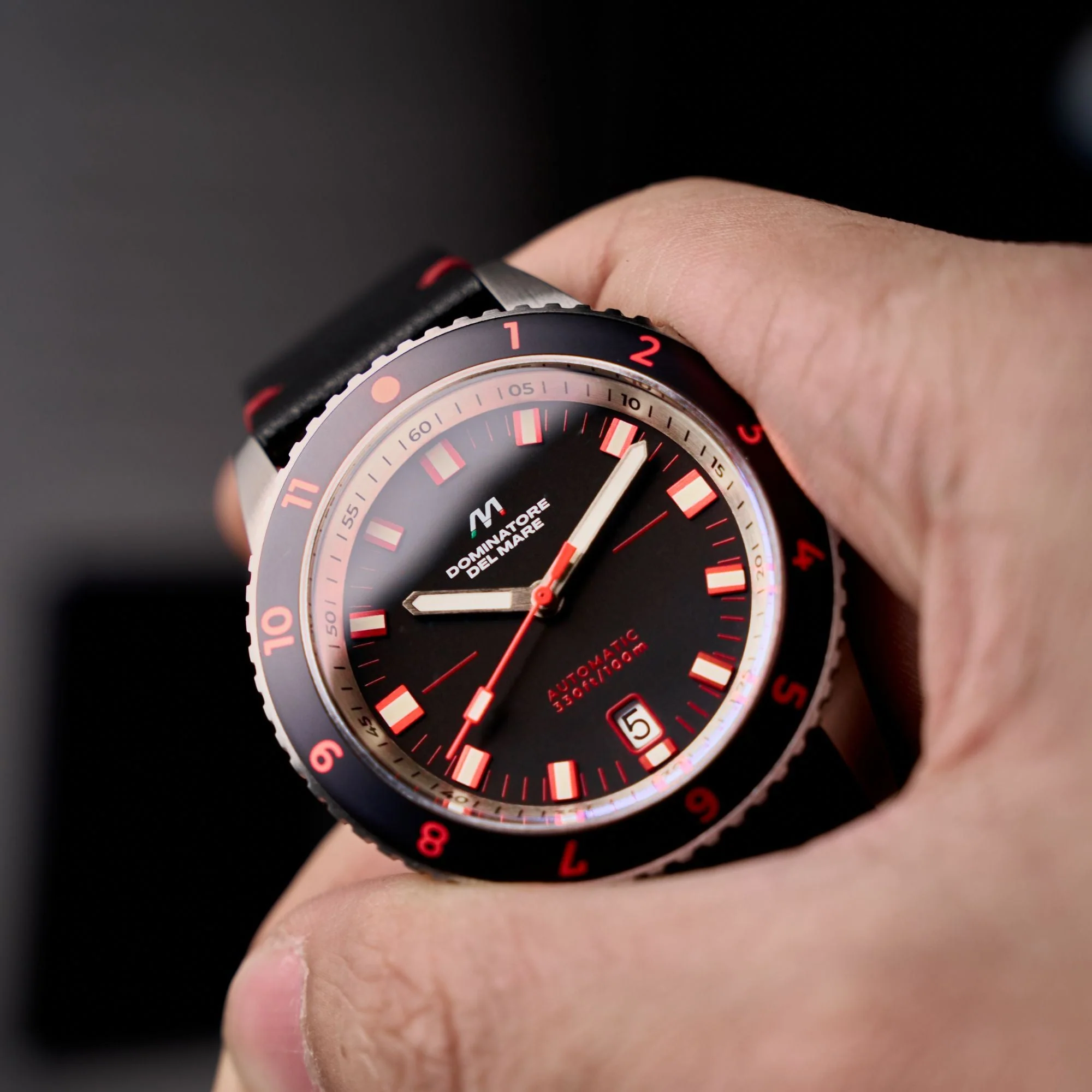 Tropea Automatic Black / Black Leather | Black Dial - Image 2