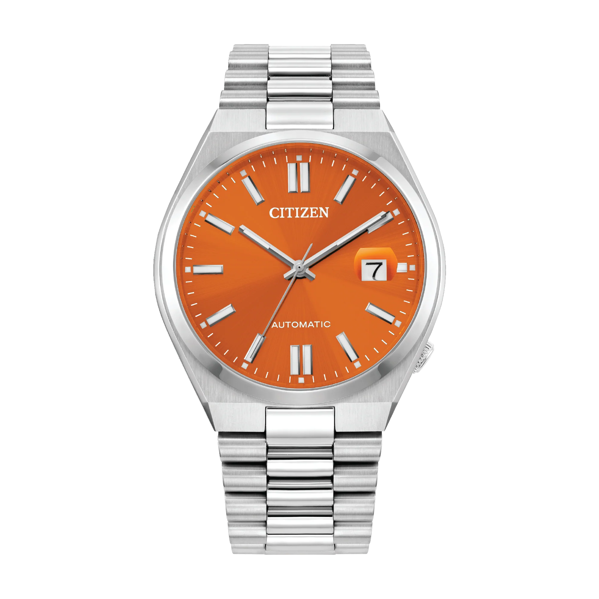 Tsuyosa Orange / Stainless Steel | Orange Dial