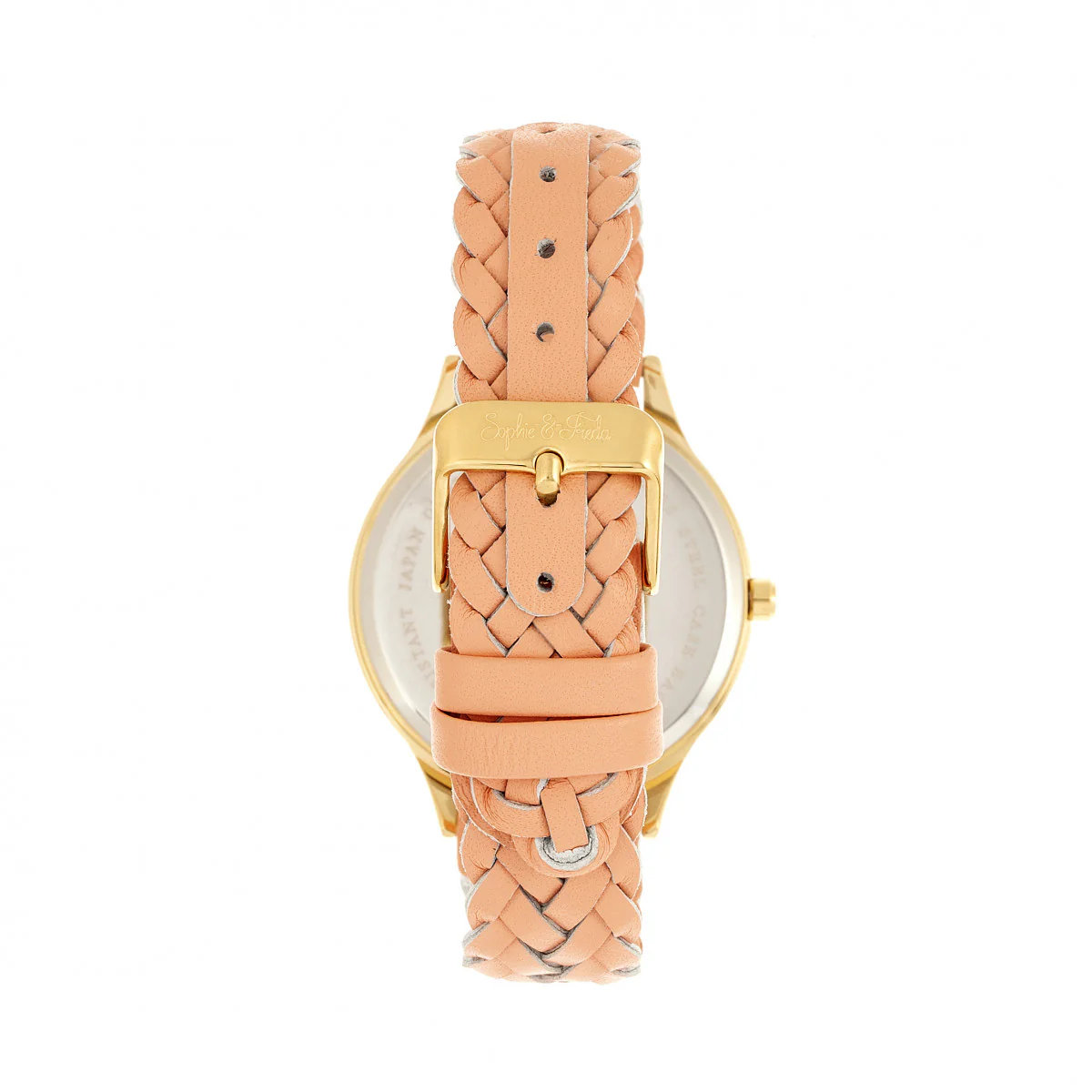 Tucson w/ Swarovski Crystals Gold/Coral | Silver Dial - Image 2