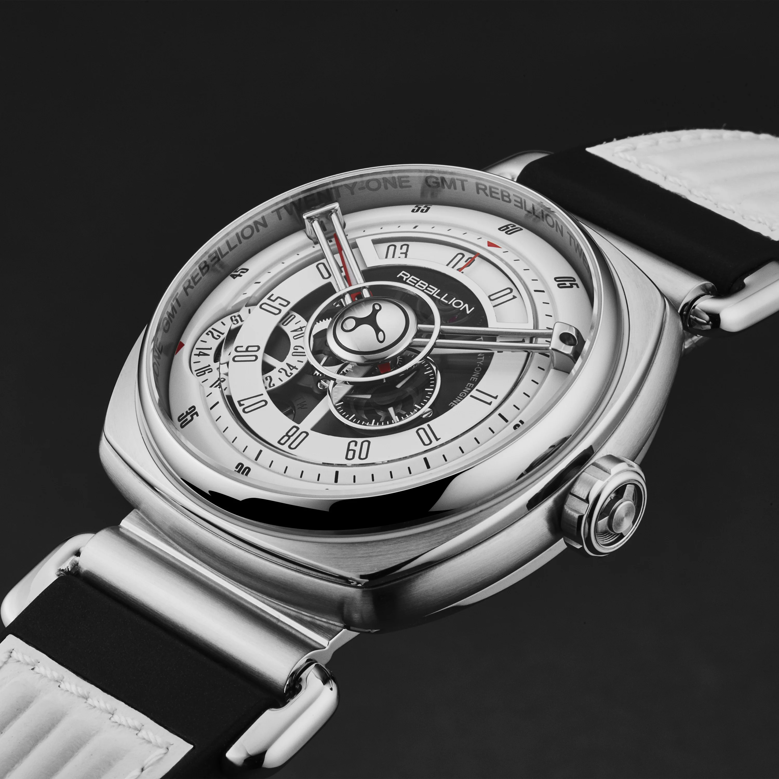 Twenty One RB21GMT.ST.T03 / White | White Dial - Image 2