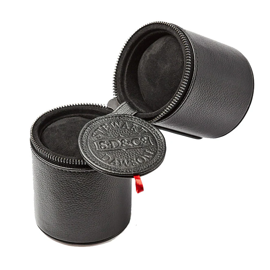 Two Watches Leather Hard Shell Holder Black - Image 6