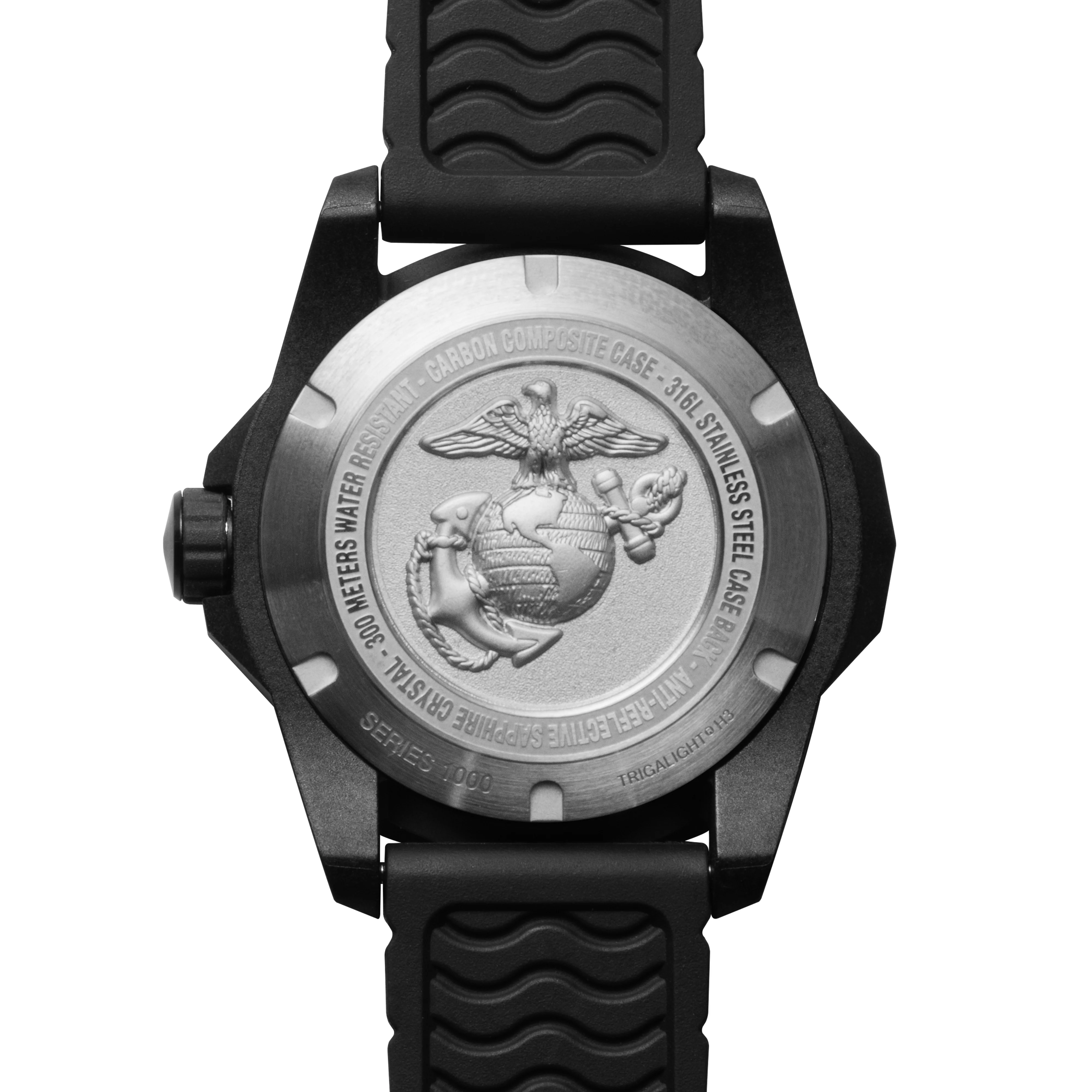 USMC 1010 DIVE SERIES - 250th Anniversary Carbon/Green MARPAT/Charcoal | Green Camo Dial - Image 4