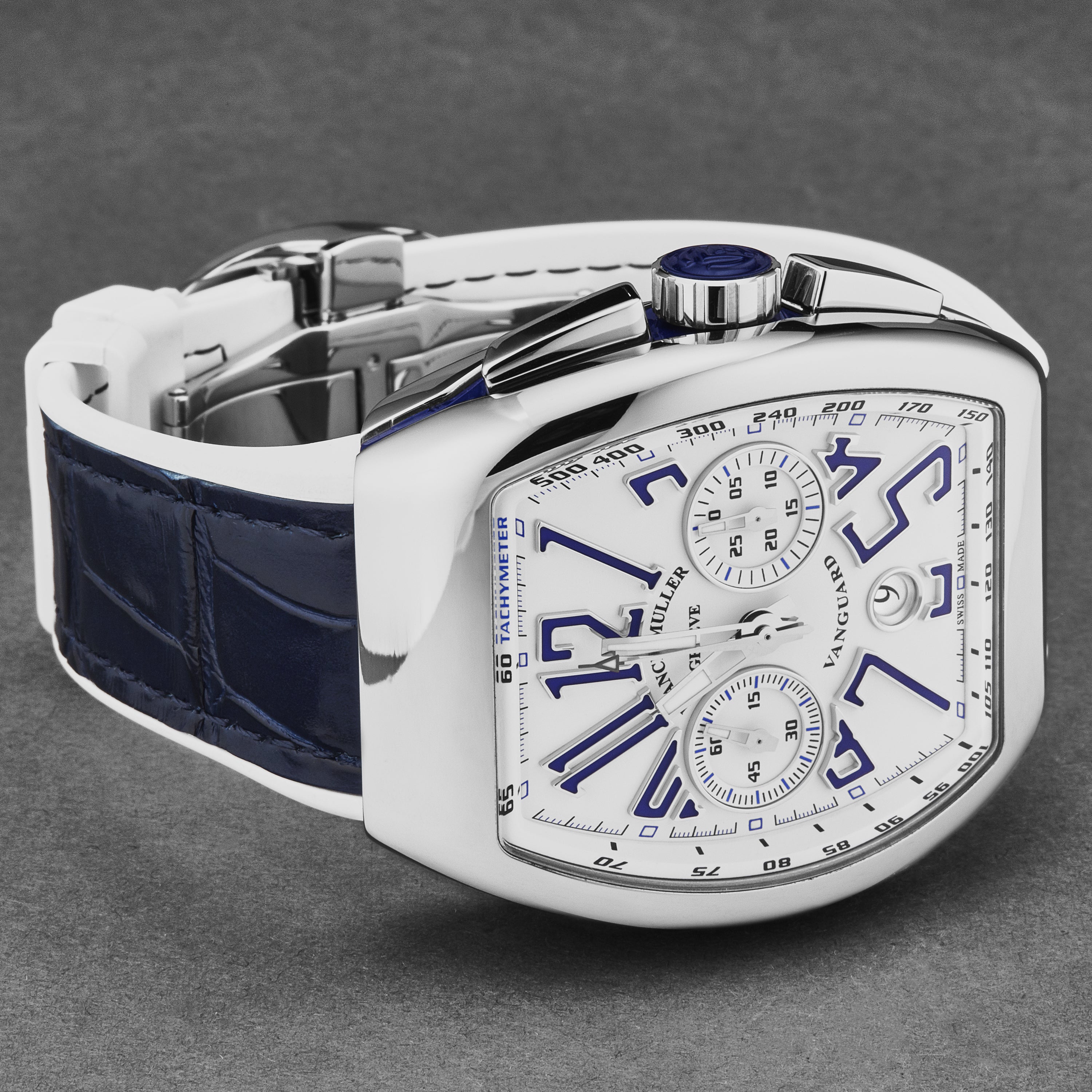 Vanguard 45CCWHTBLU-2 / White | White Dial - Image 2