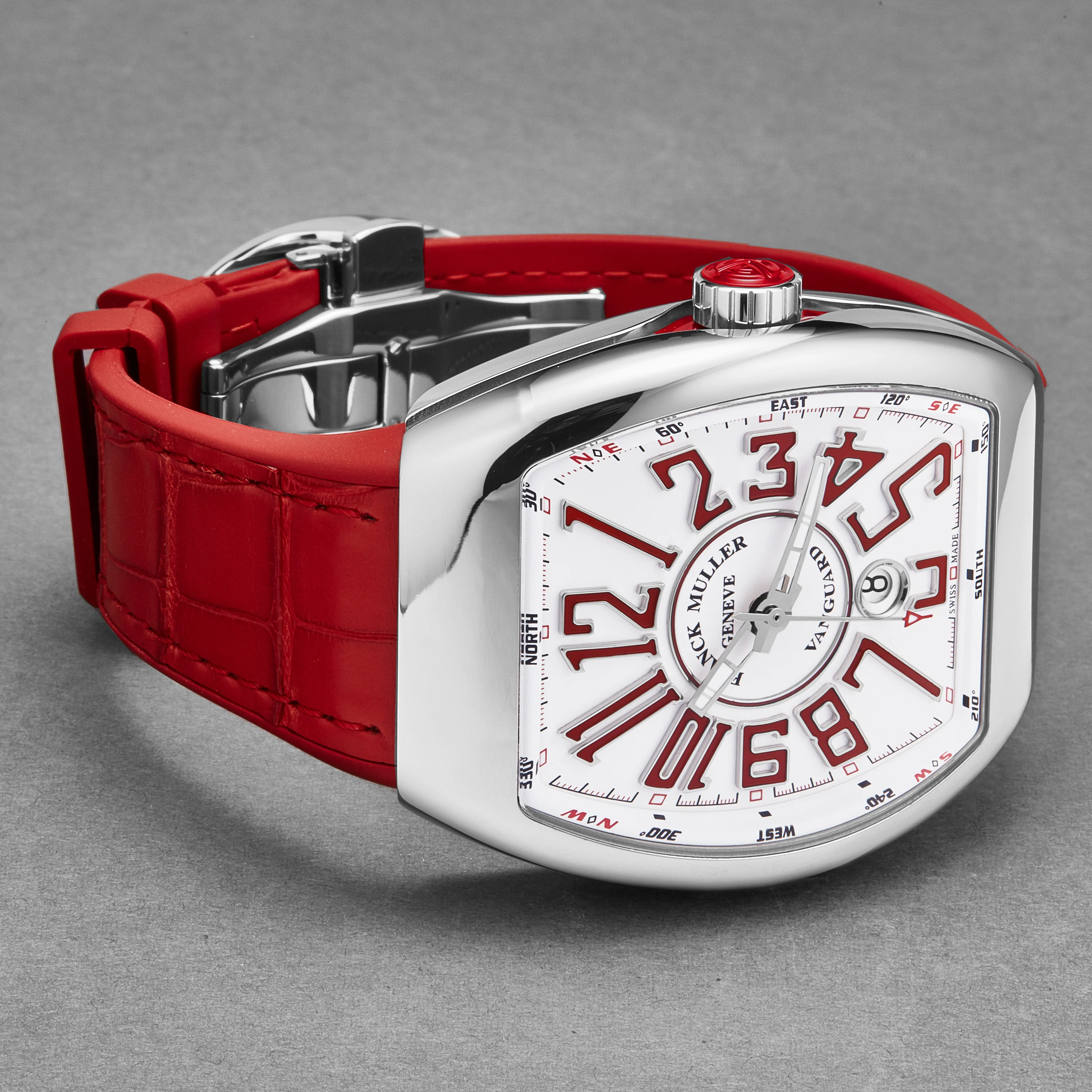 Vanguard 45SCWHTWHTRED / White White Dial - Image 2