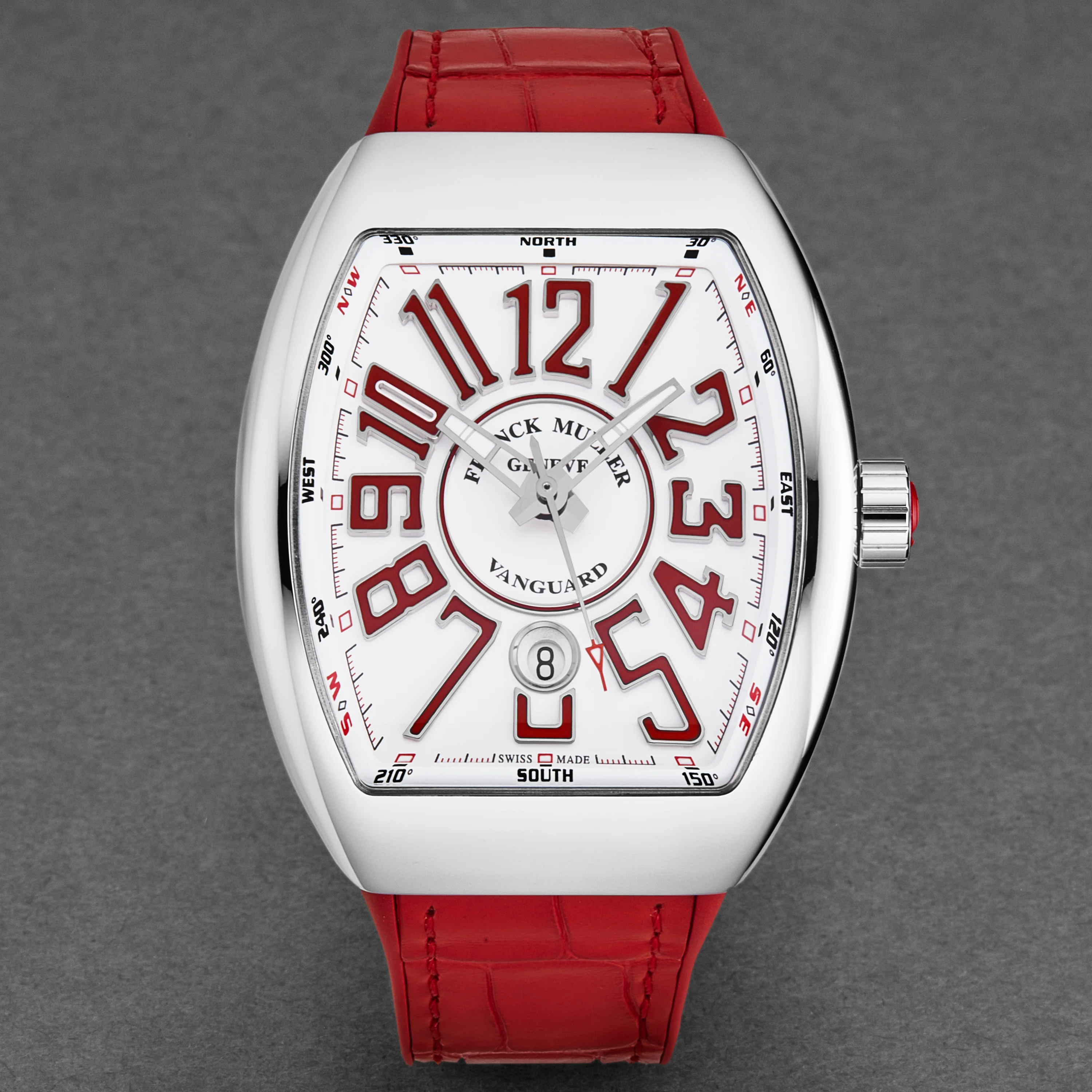 Vanguard 45SCWHTWHTRED / White White Dial - Image 4