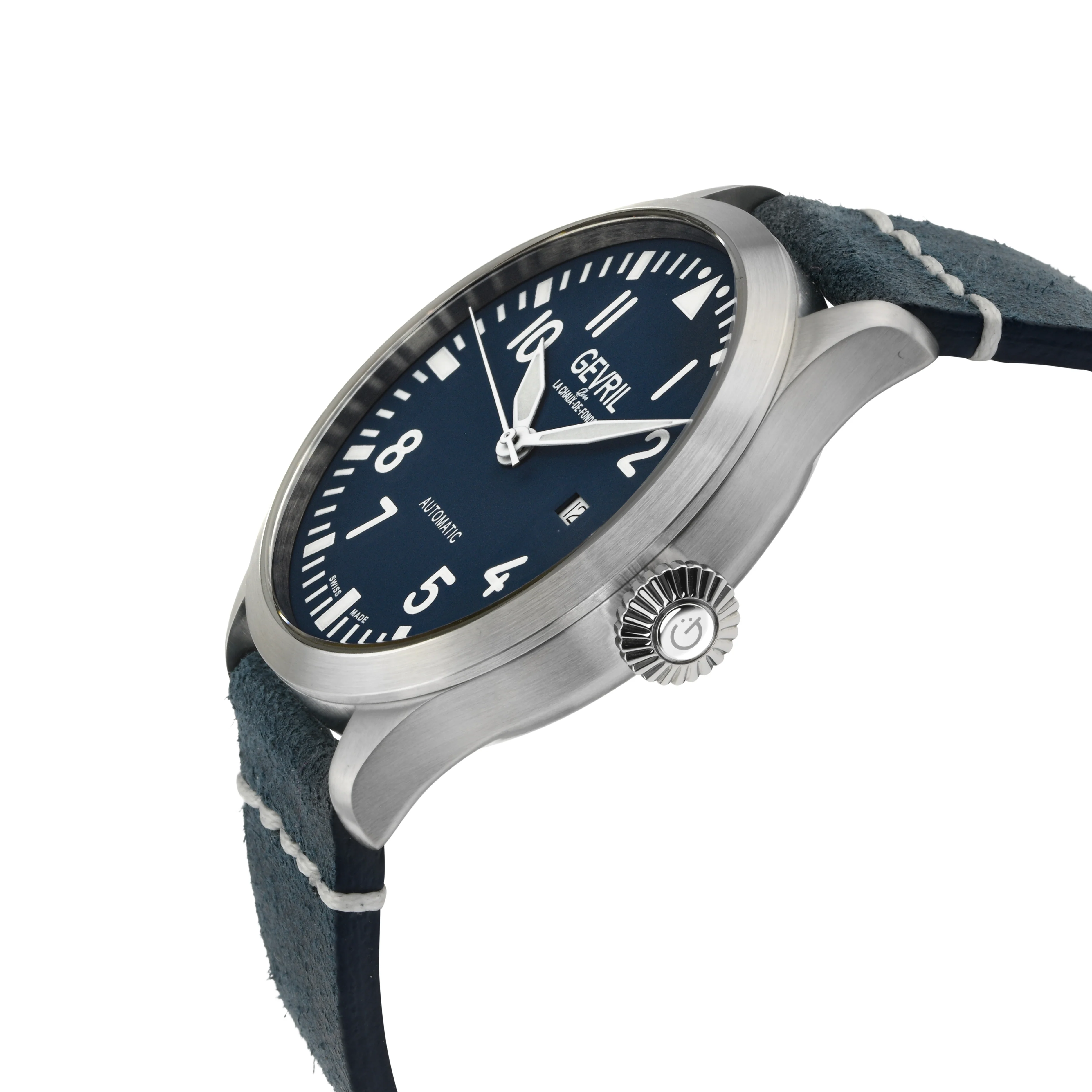 Vaughn Gevril Sellita SW200 Pilot Watch Blue - Image 3