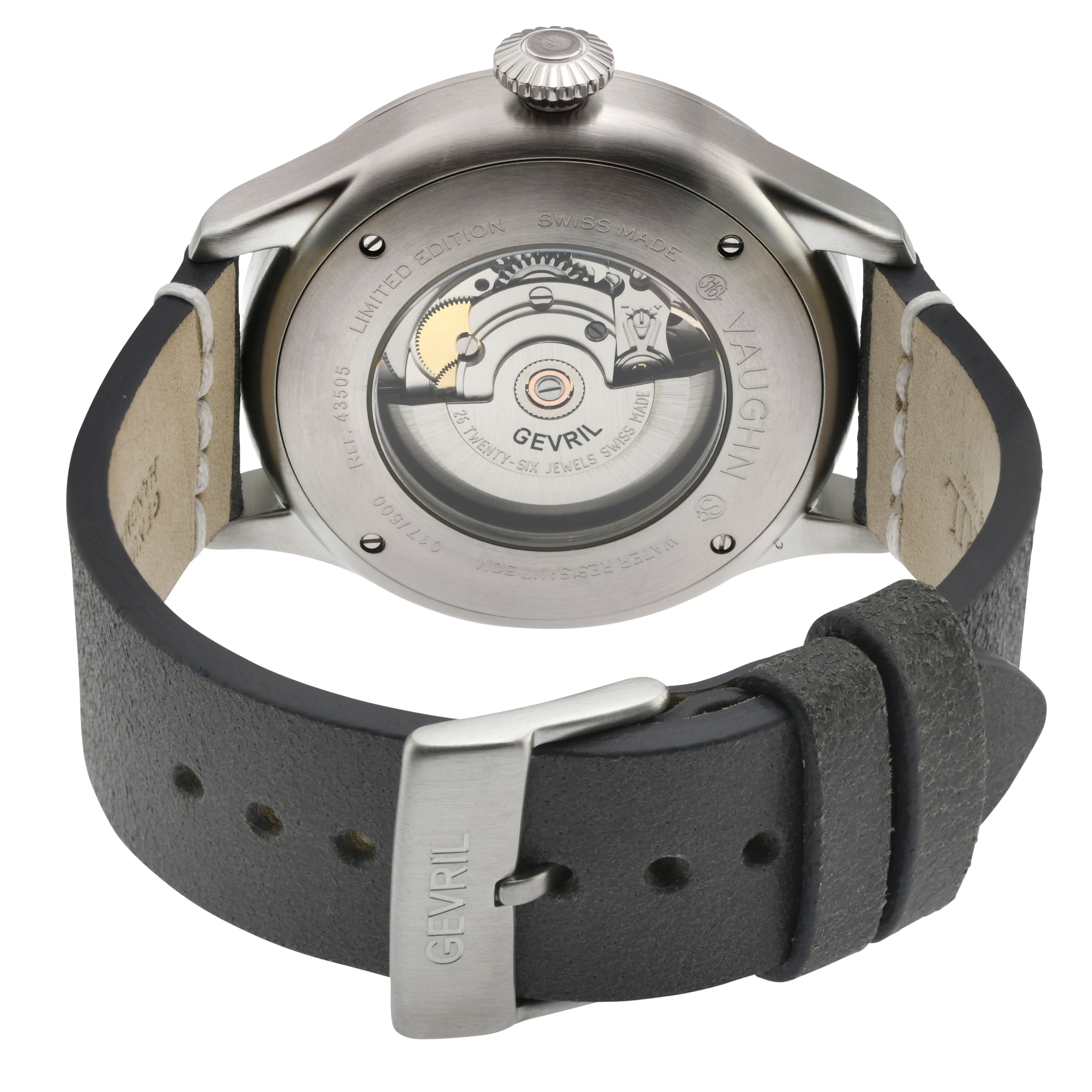 Vaughn Gevril Sellita SW200 Pilot Watch Gray | Black Dial - Image 2