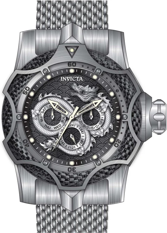 Venom 53mm / Black / Silver | Black Dial