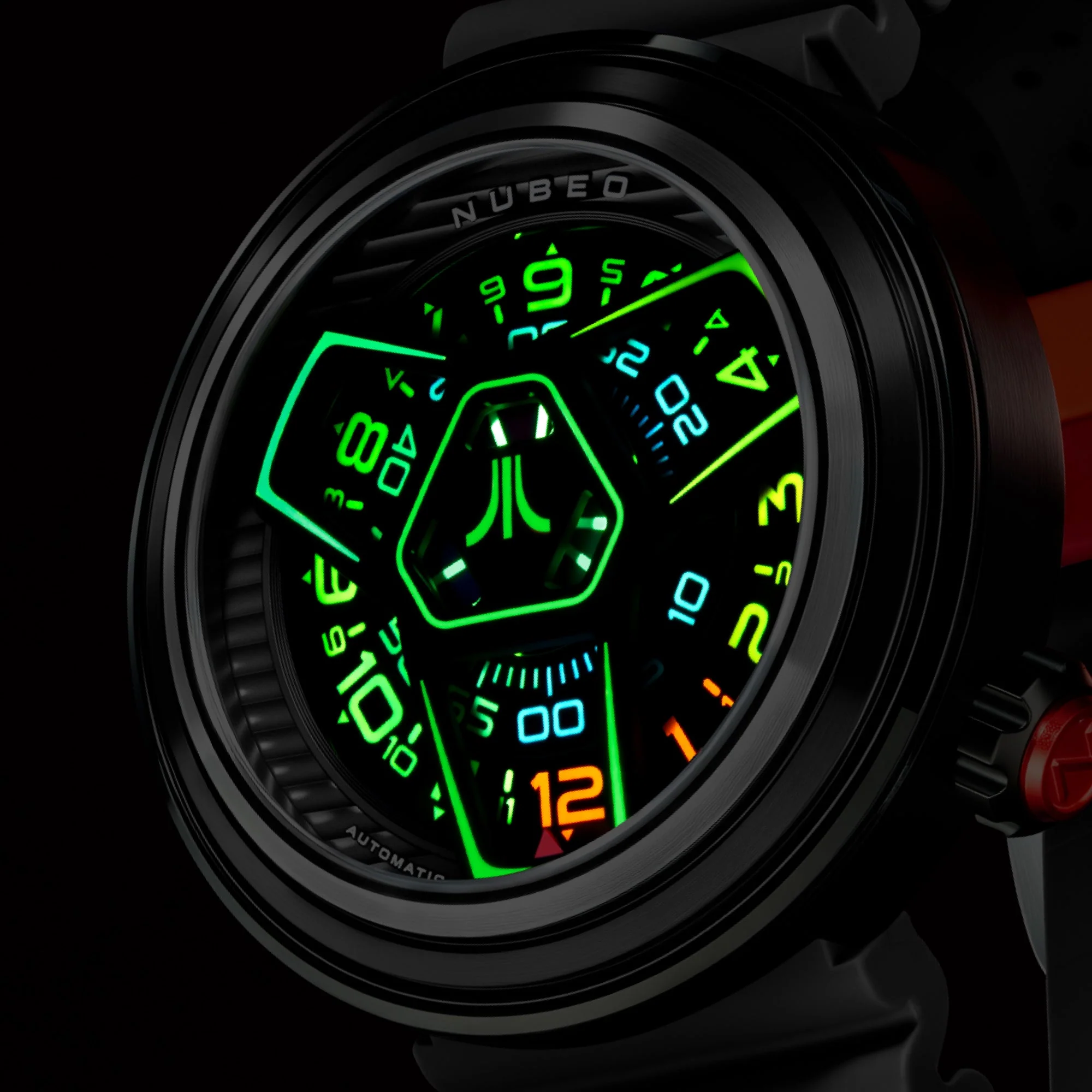 Ventana Automatic Atari Retro Gamer Limited Edition Black / Rubber Strap | Black Dial - Image 3