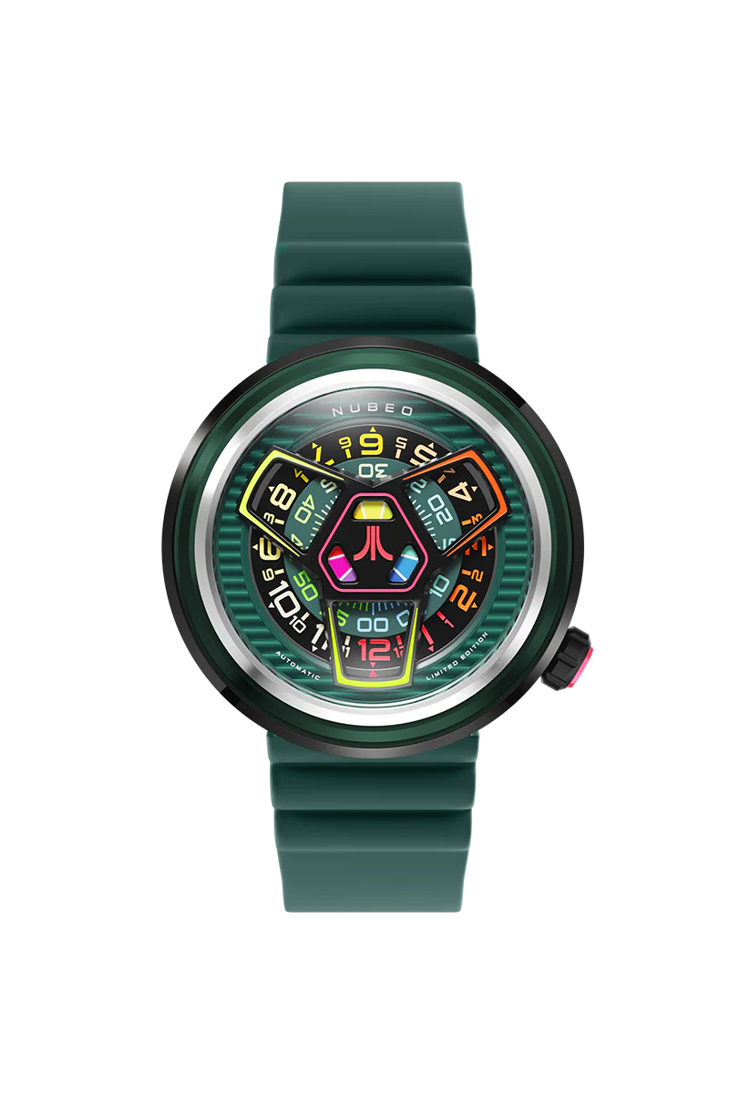 Ventana Automatic Atari Retro Gamer Limited Edition Green / Rubber Strap | Green Dial