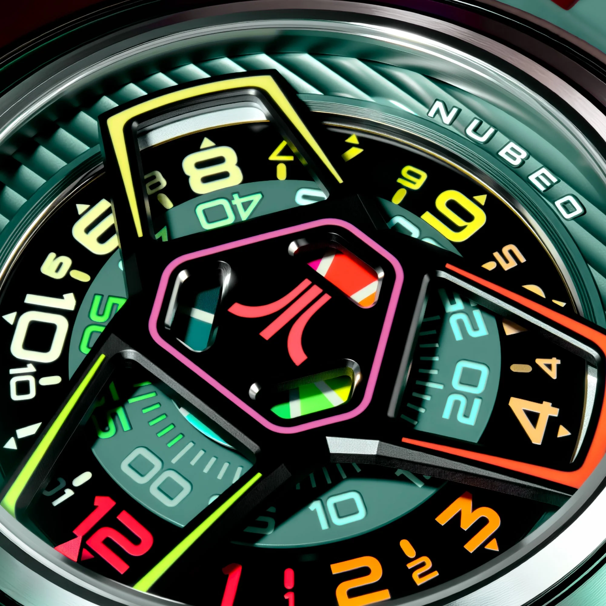 Ventana Automatic Atari Retro Gamer Limited Edition Green / Rubber Strap | Green Dial - Image 4