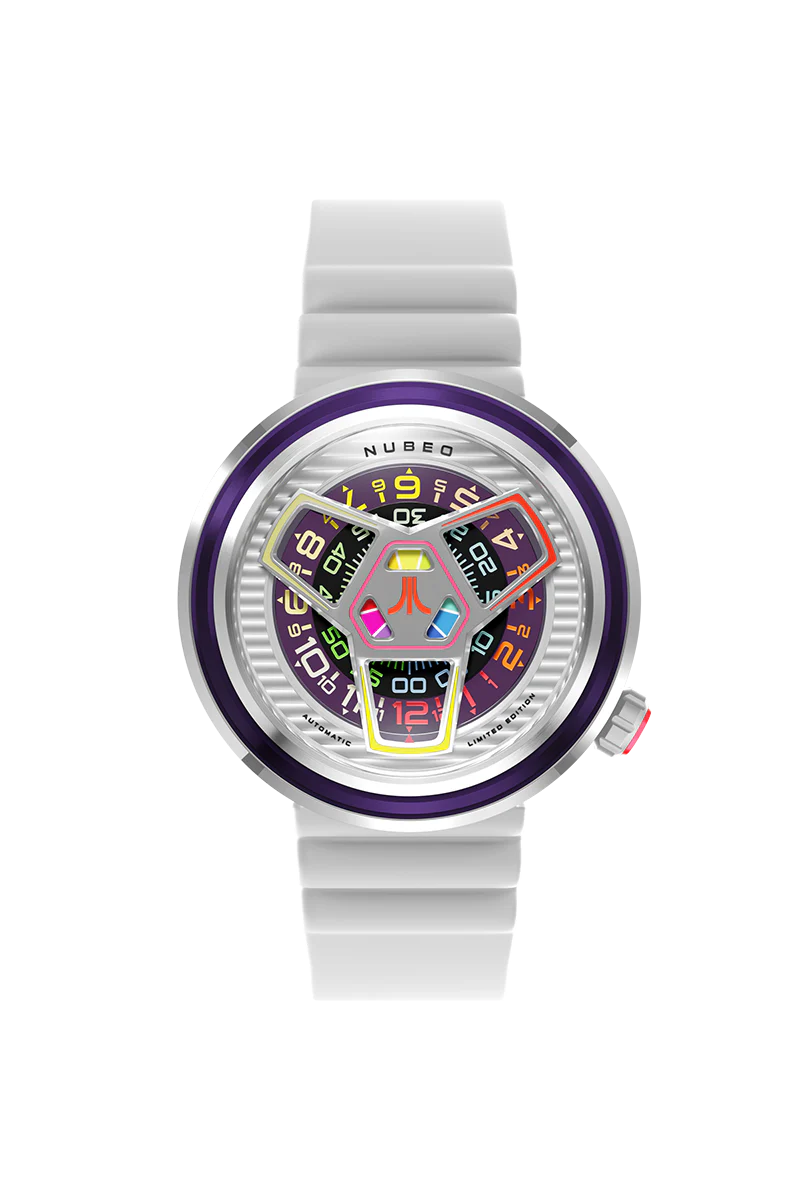 Ventana Automatic Atari Retro Gamer Limited Edition White / Rubber Strap | White Dial