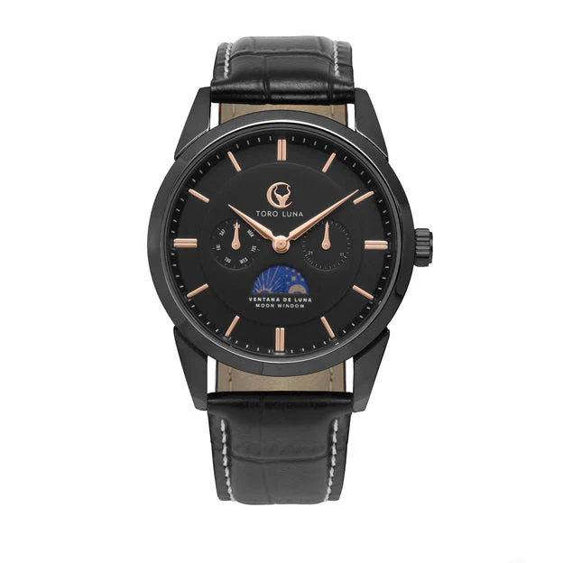 VENTANA DE LUNA BLACK W. ROSE GOLD DIAL | Black Dial - Image 4