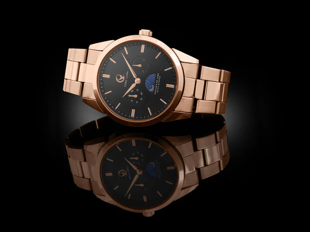 VENTANA DE LUNA ROSE GOLD W. BLACK DIAL | Black Dial - Image 2