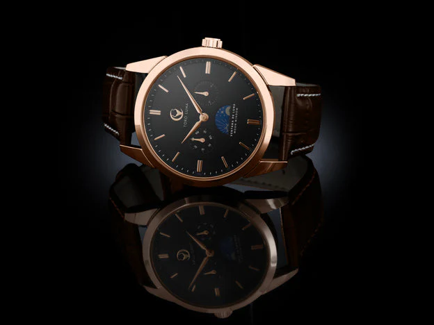 VENTANA DE LUNA ROSE GOLD W. BLACK DIAL | Black Dial - Image 3