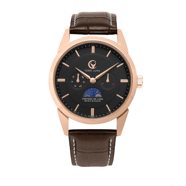 VENTANA DE LUNA ROSE GOLD W. BLACK DIAL | Black Dial - Image 4