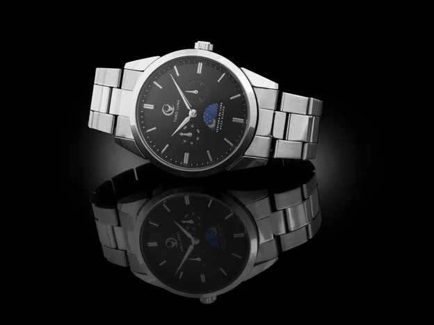 VENTANA DE LUNA SILVER W. BLACK DIAL | Black Dial - Image 2
