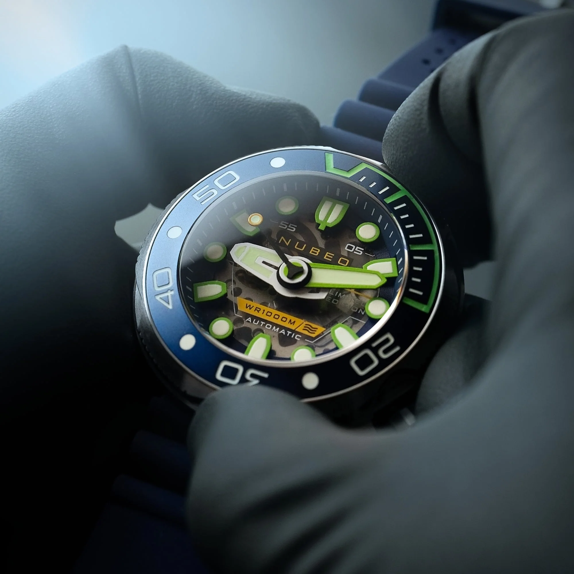 Ventana Skeleton Automatic Limited Edition Blue / Silicone | Blue Dial - Image 2