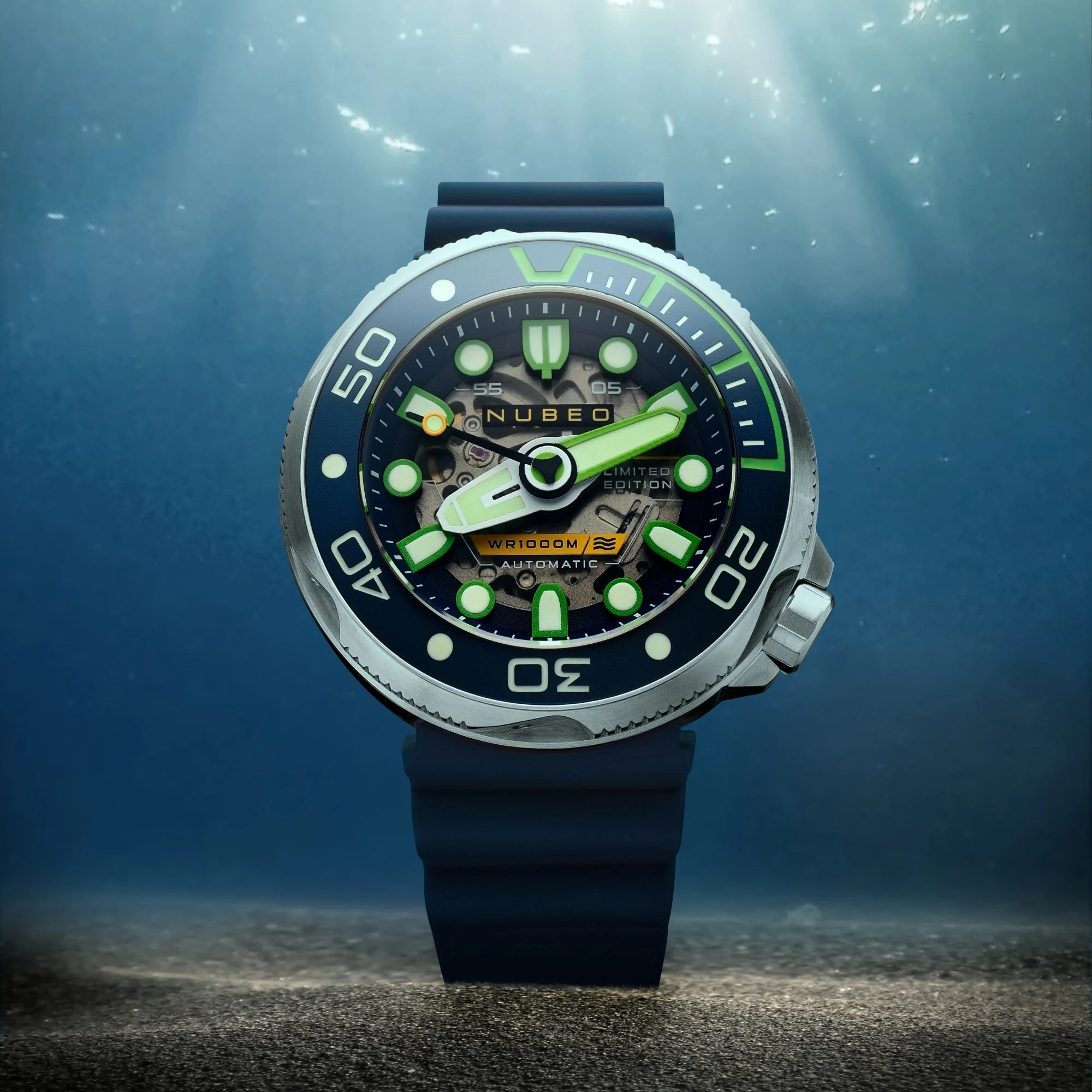 Ventana Skeleton Automatic Limited Edition Blue / Silicone | Blue Dial - Image 3