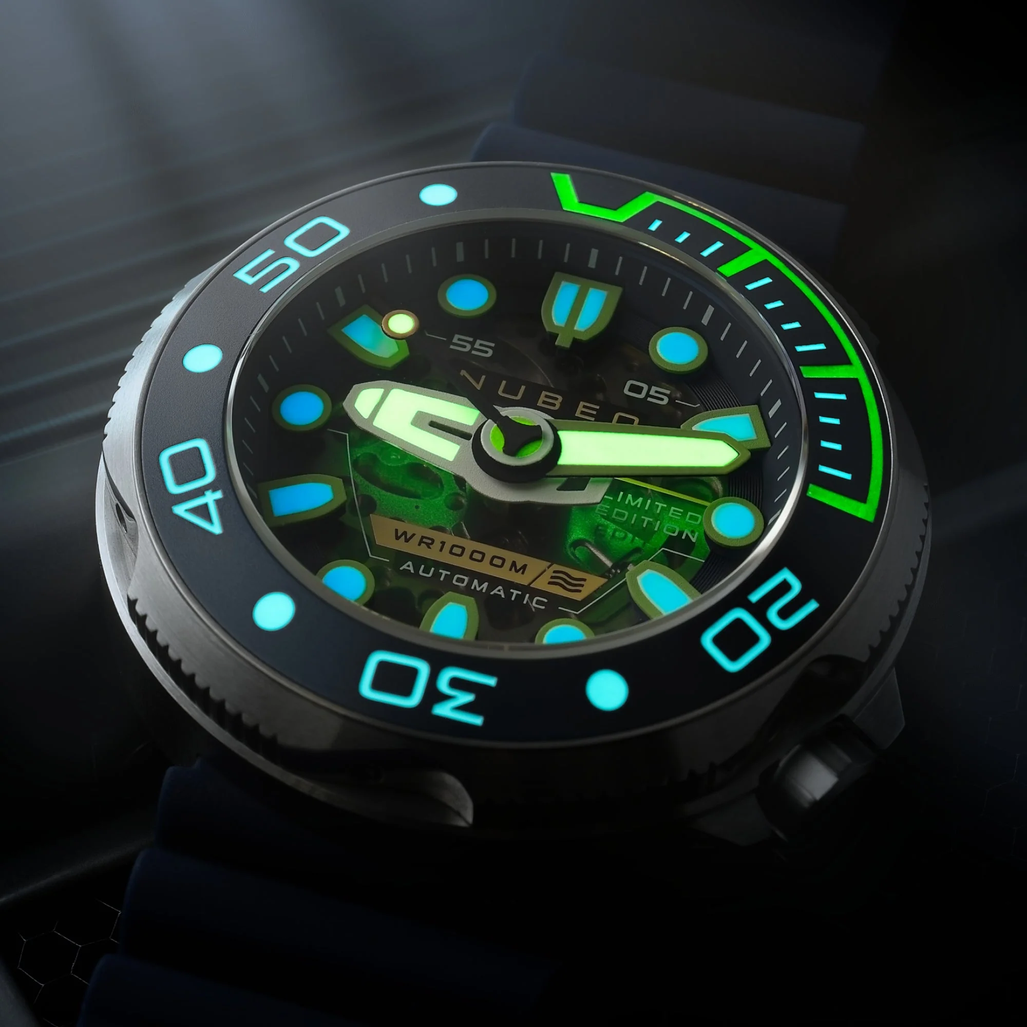 Ventana Skeleton Automatic Limited Edition Blue / Silicone | Blue Dial - Image 4