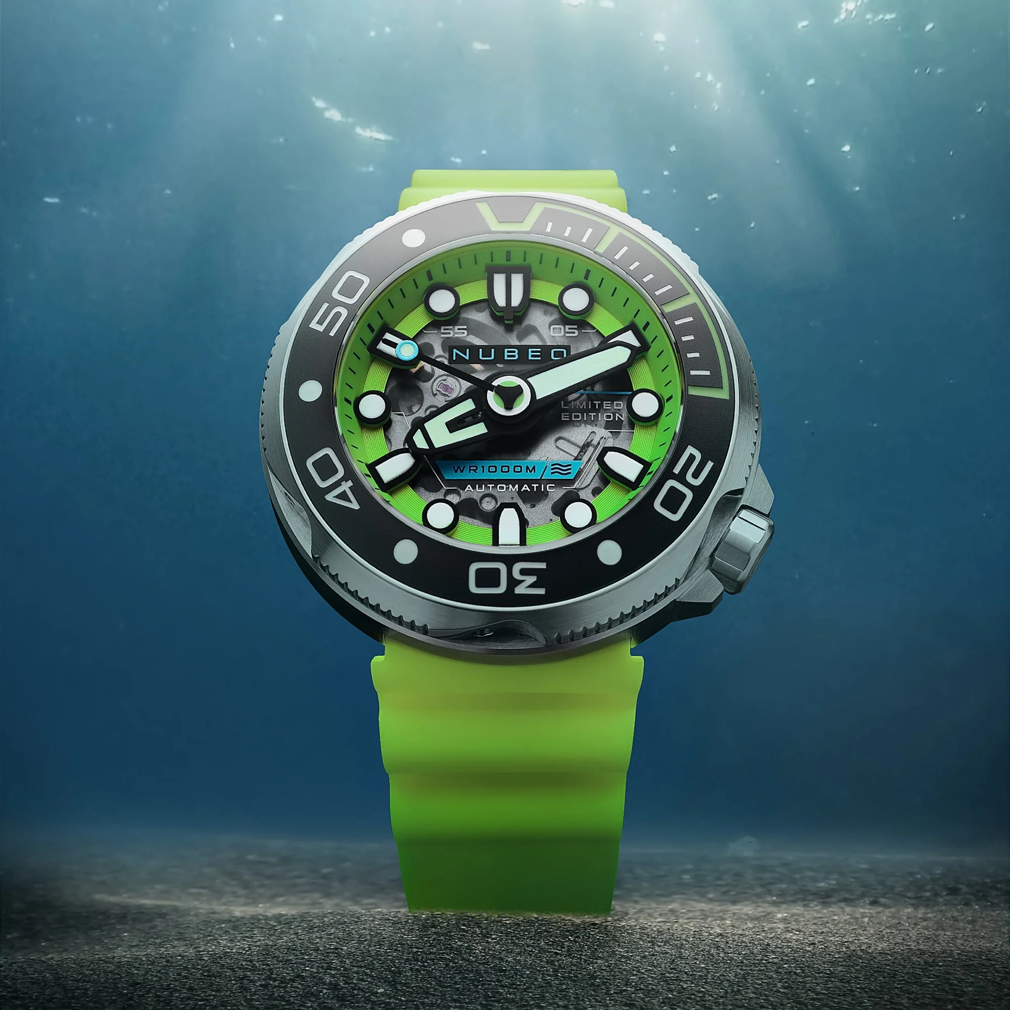 Ventana Skeleton Automatic Limited Edition Green / Silicone | Green Dial - Image 3