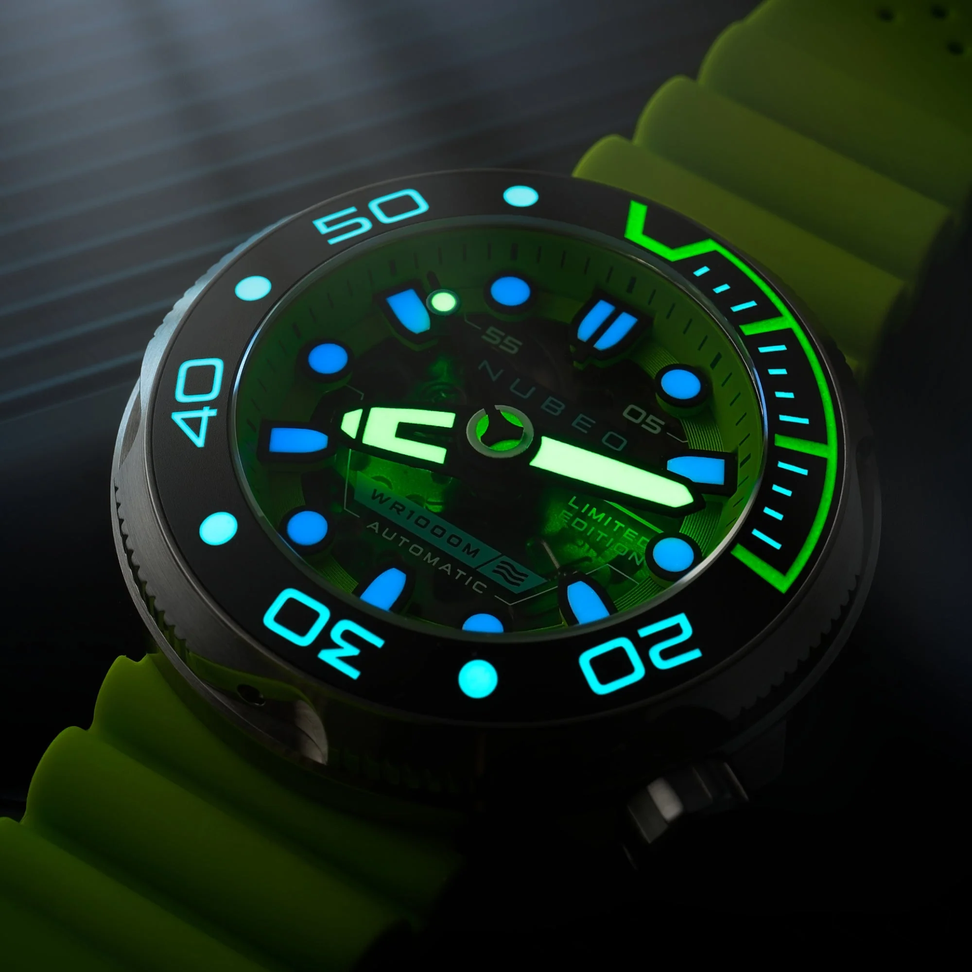 Ventana Skeleton Automatic Limited Edition Green / Silicone | Green Dial - Image 4