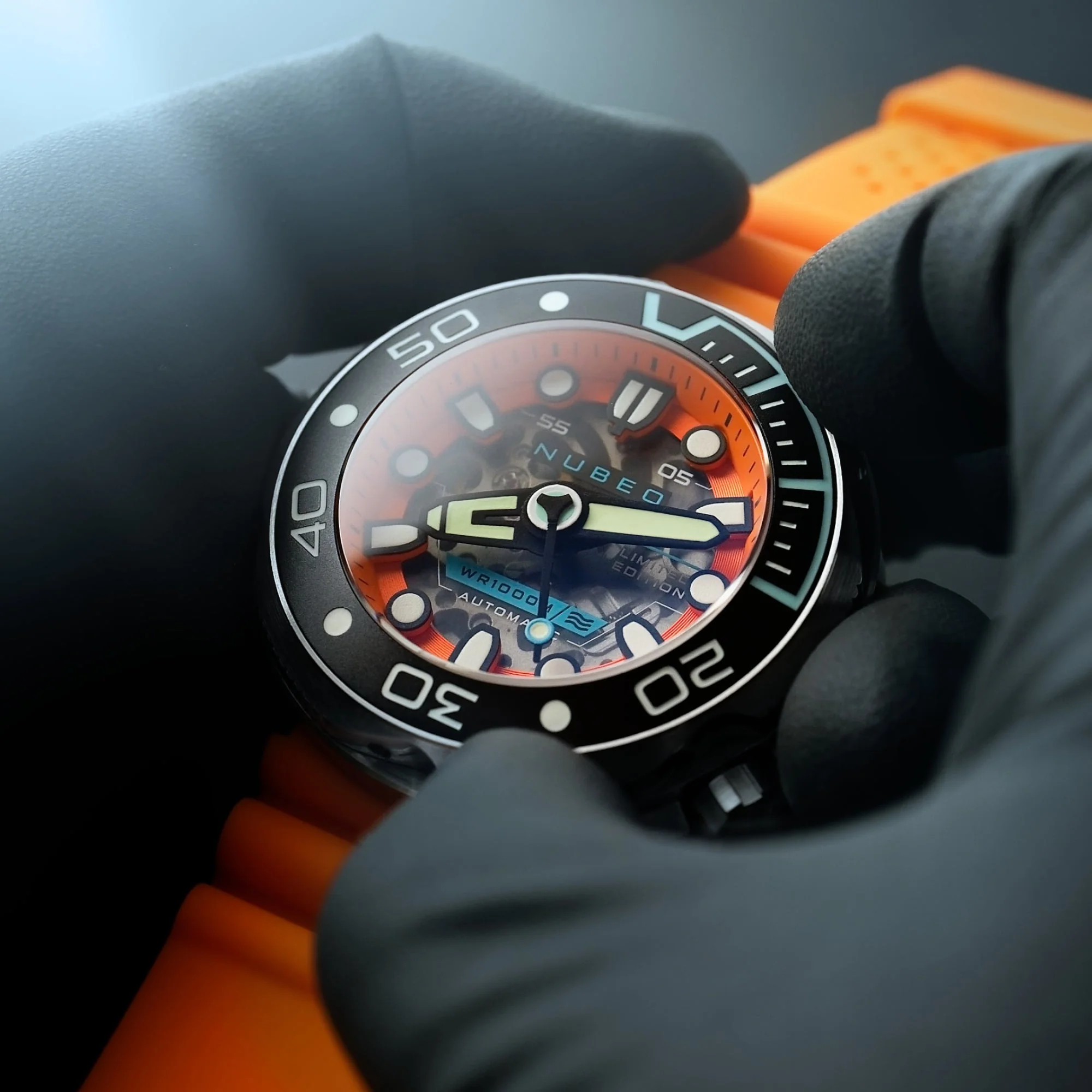 Ventana Skeleton Automatic Limited Edition Orange / Silicone | Orange Dial - Image 2