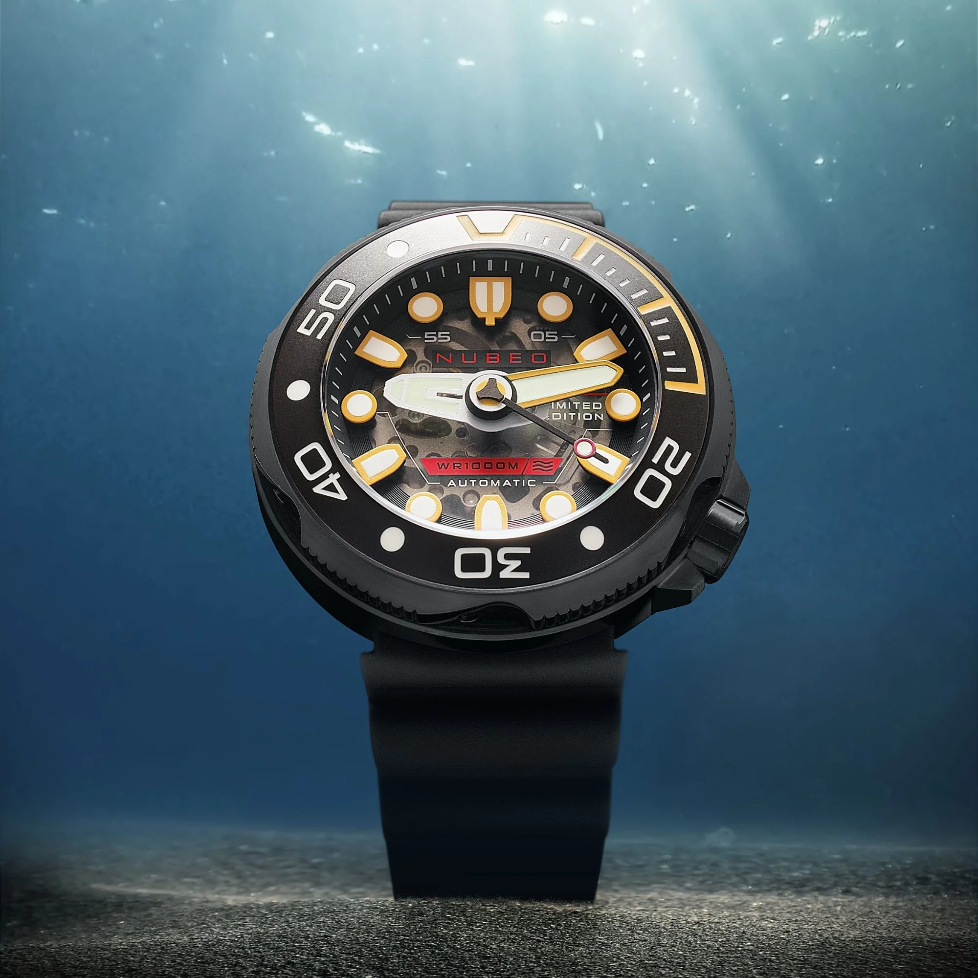 Ventana Skeleton Automatic Limited Edition Set Black / Silicone | Black Dial - Image 3