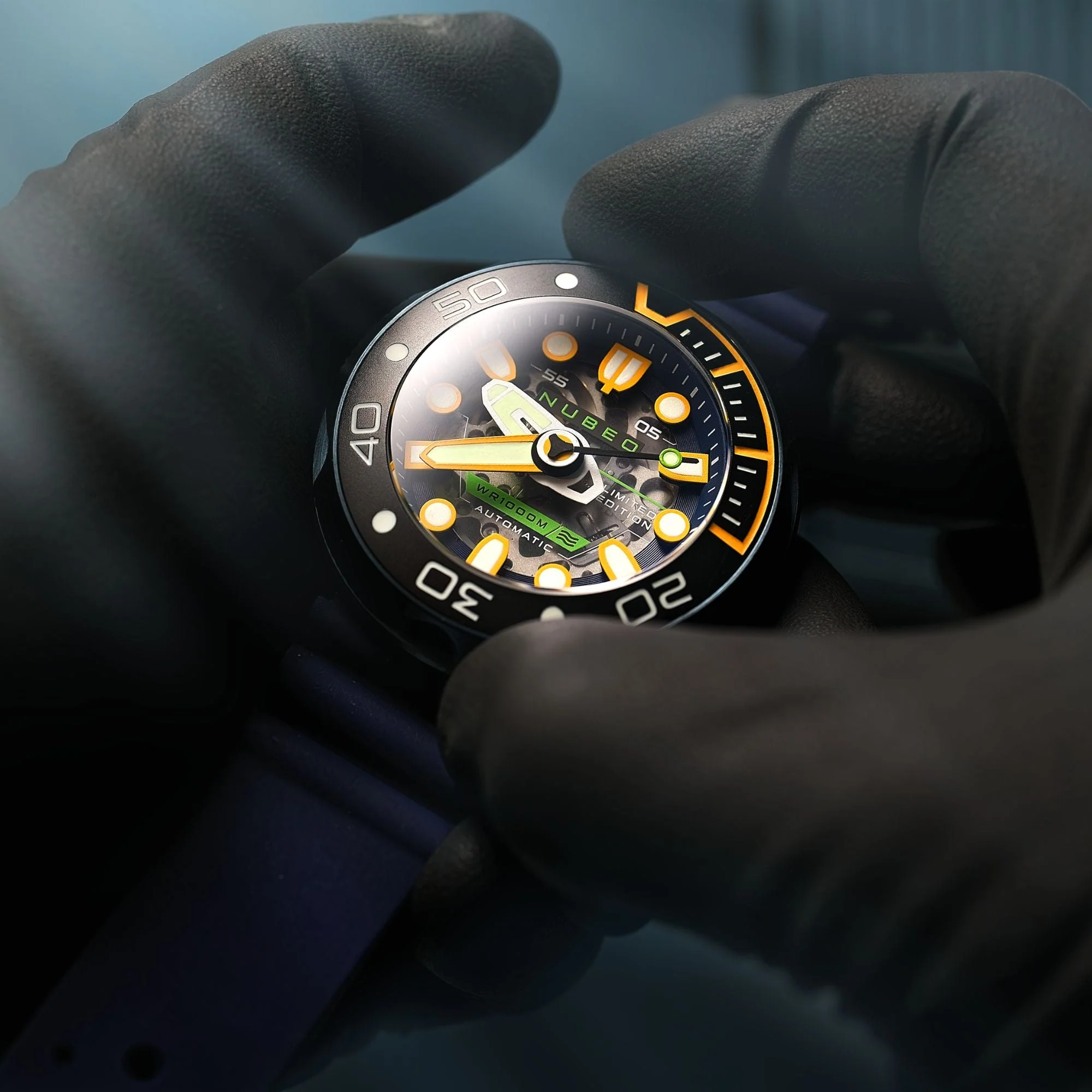 Ventana Skeleton Automatic Limited Edition Set Blue / Silicone | Blue Dial - Image 2