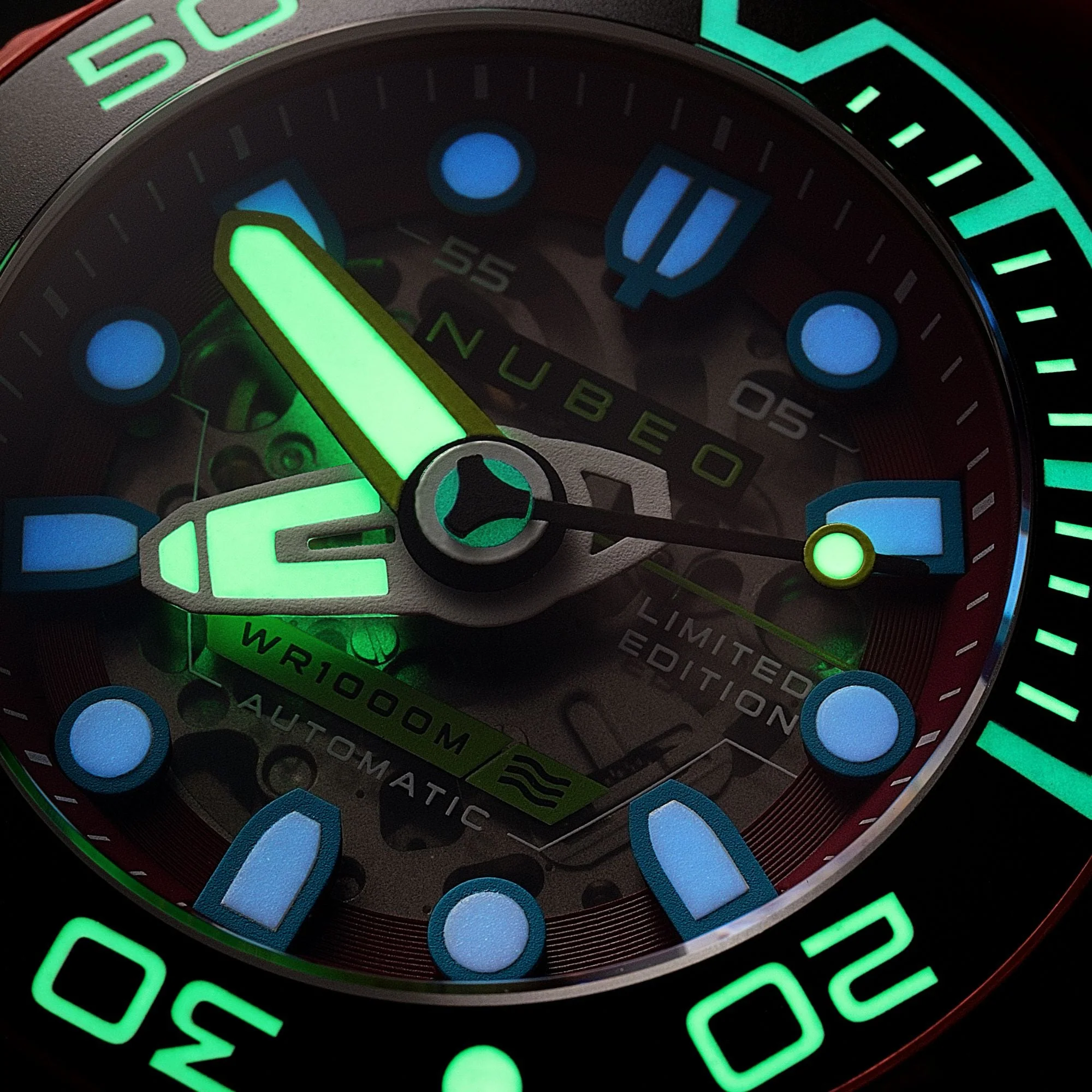 Ventana Skeleton Automatic Limited Edition Set Red / Silicone | Red Dial - Image 4