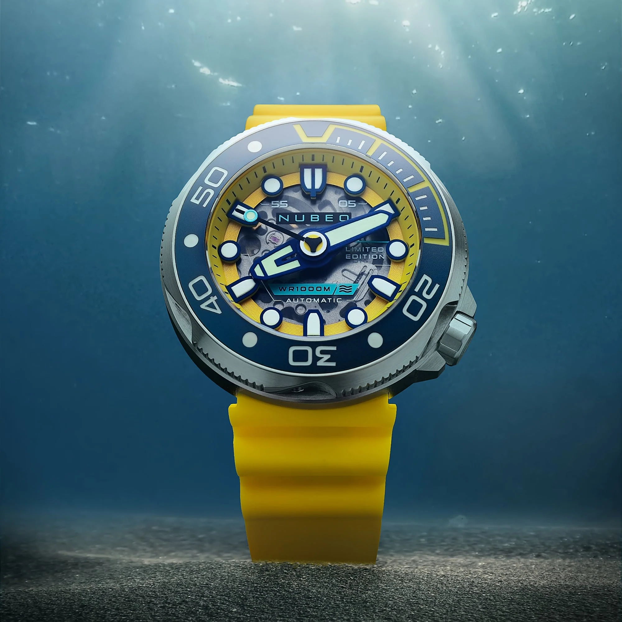 Ventana Skeleton Automatic Limited Edition Yellow / Silicone | Yellow Dial - Image 3