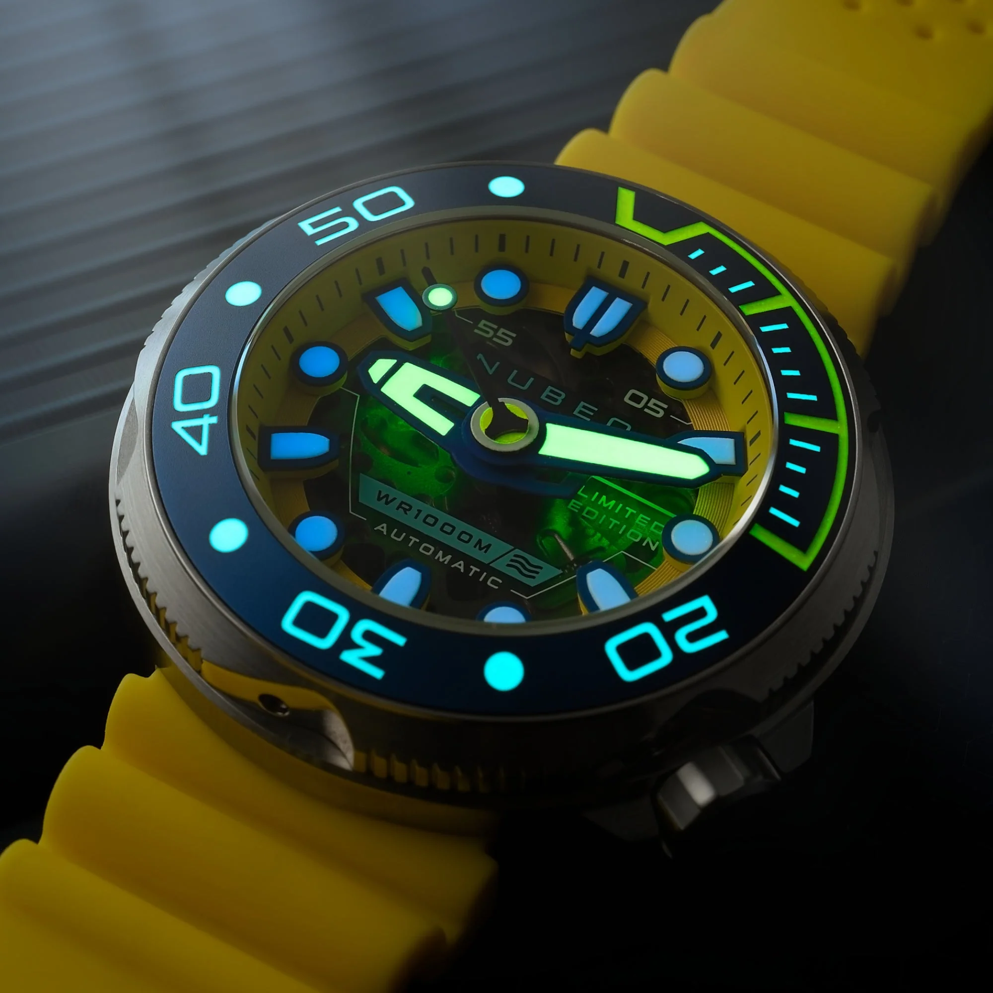 Ventana Skeleton Automatic Limited Edition Yellow / Silicone | Yellow Dial - Image 4