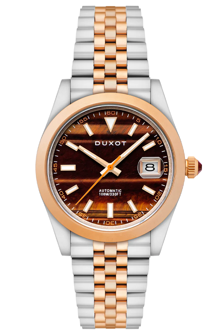 Vezeto Automatic Limited Edition Brown & Rose Gold / Stainless Steel | Brown Dial - Image 4