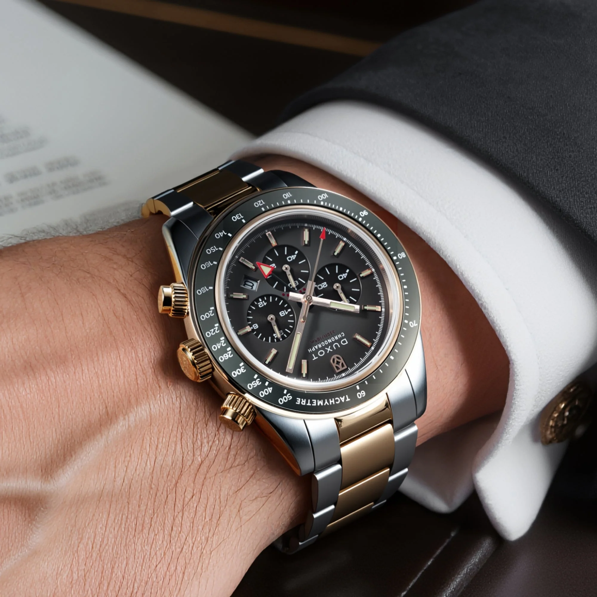 Vitesse Dual Time Chronograph Grey / Stainless Steel | Grey Dial - Image 2