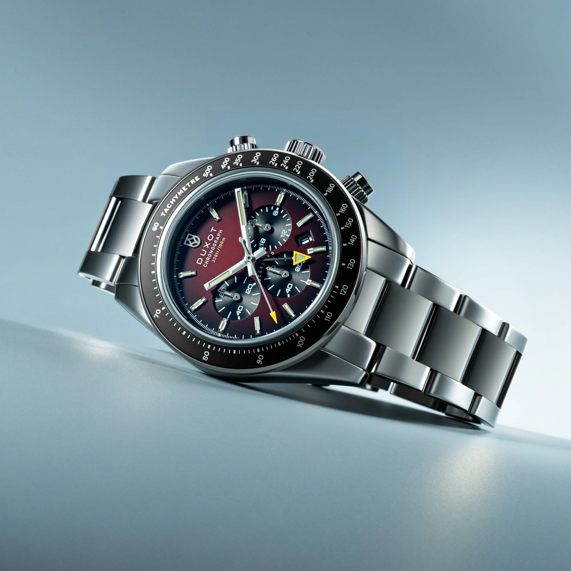 Vitesse Dual Time Chronograph Red / Stainless Steel | Red Dial - Image 4